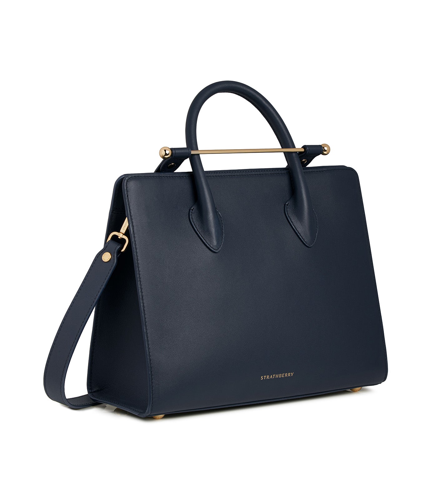 Midi Tote Smoothcalf Leather Marine Blue