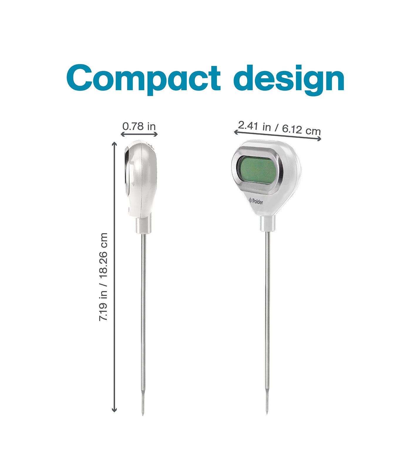 Pivoting Screen Instant Read Thermometer