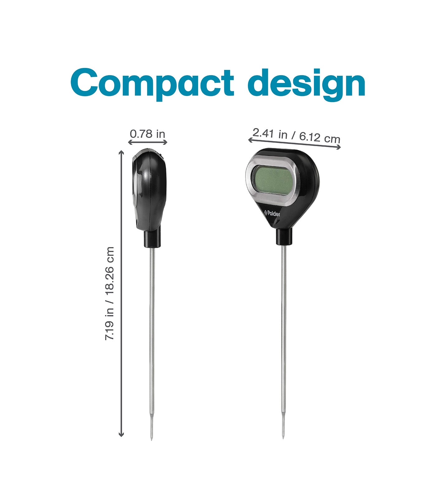Pivoting Screen Instant Read Thermometer