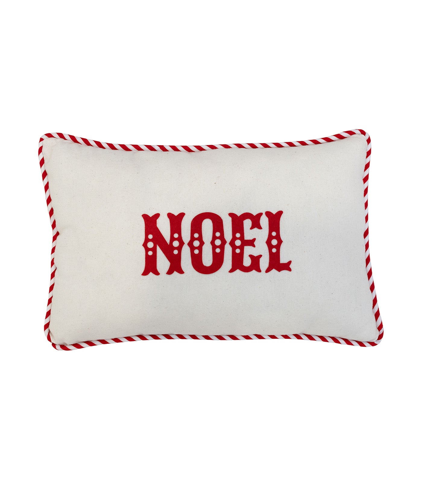 Noel Canvas Pillow Off White