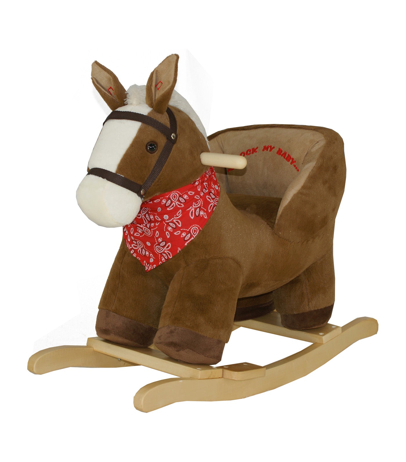 Rocking Horse with Chair Brown