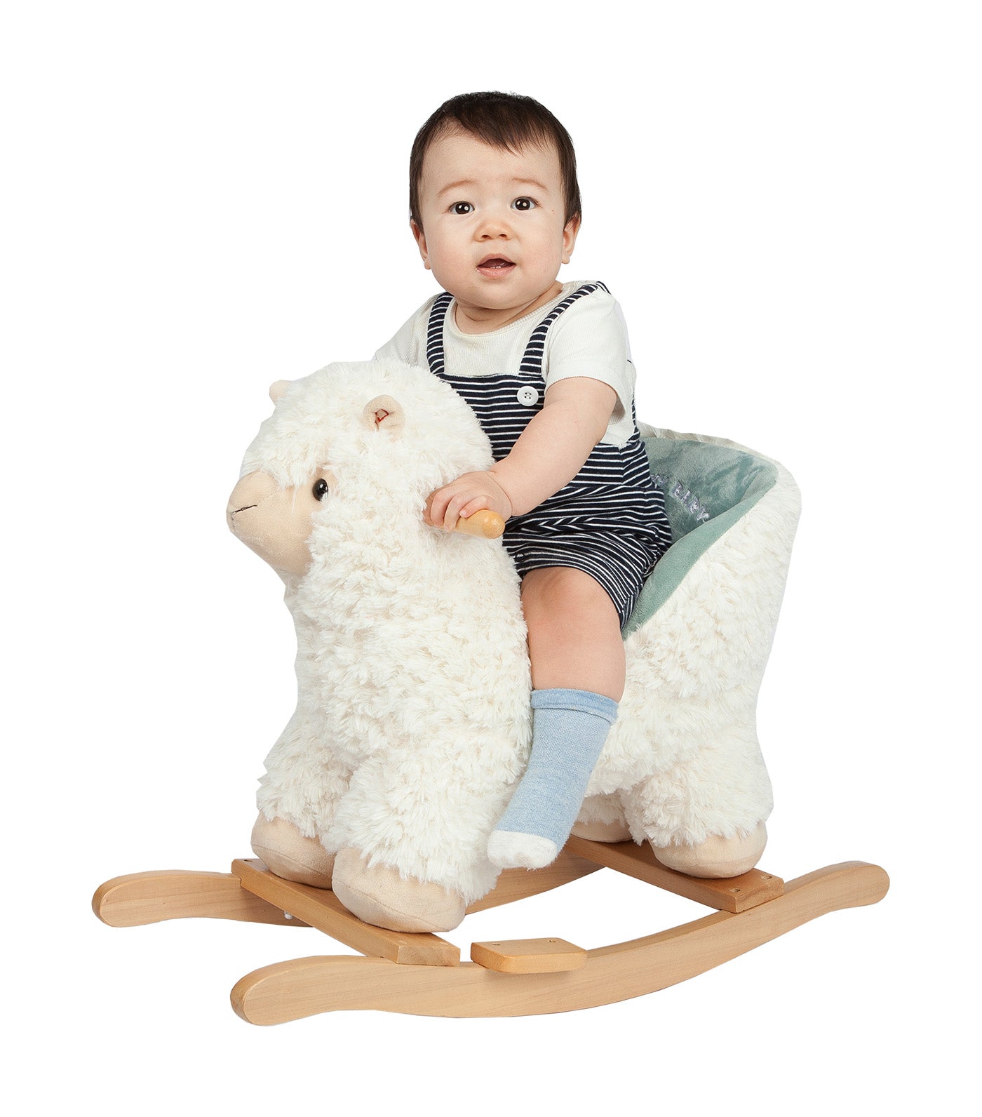 Rocking Llama with Chair White