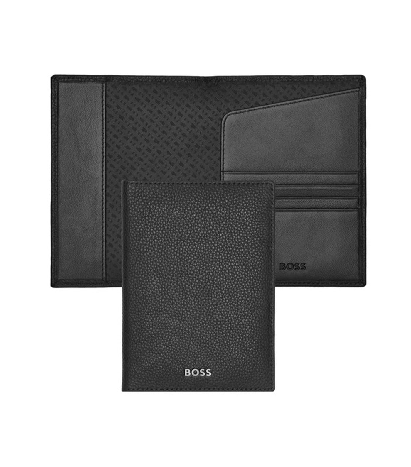 Passport Holder Classic Grained Black