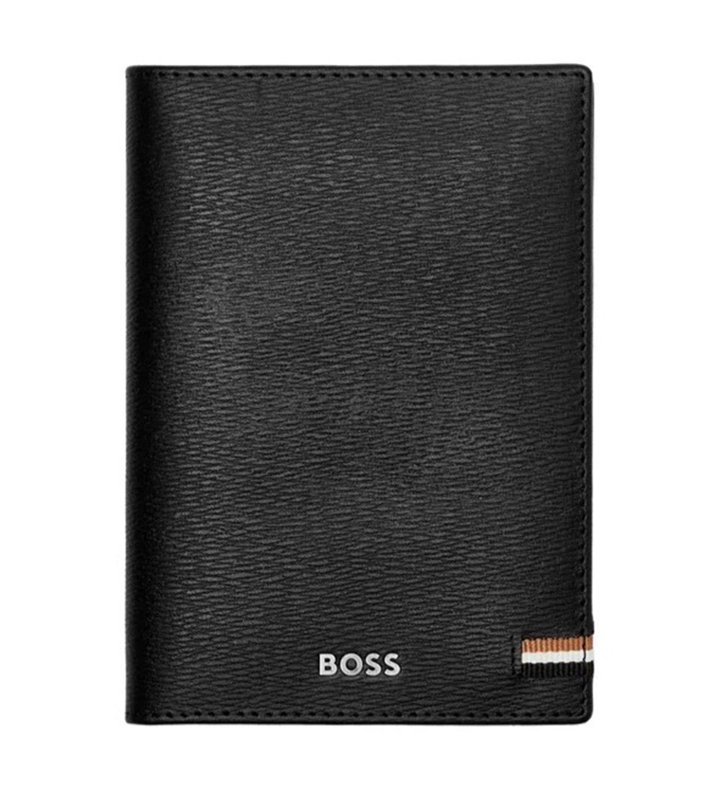 HUGO BOSS Passport Holder Iconic Black