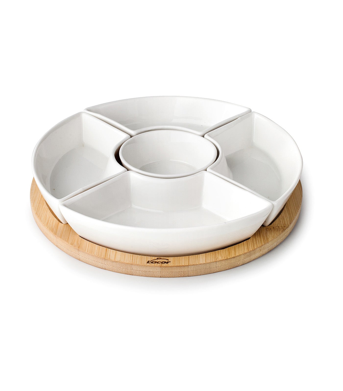 5 Compartment Bamboo Trays