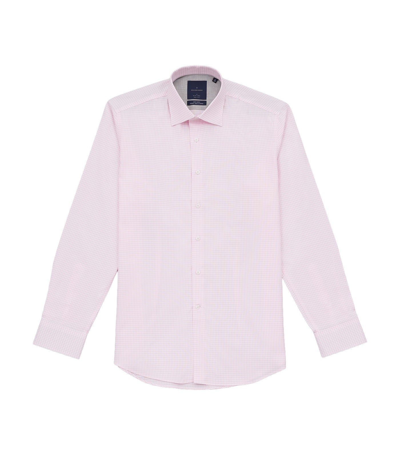 Mayumi PK 100/2 Oxford Check Long Sleeves Pink