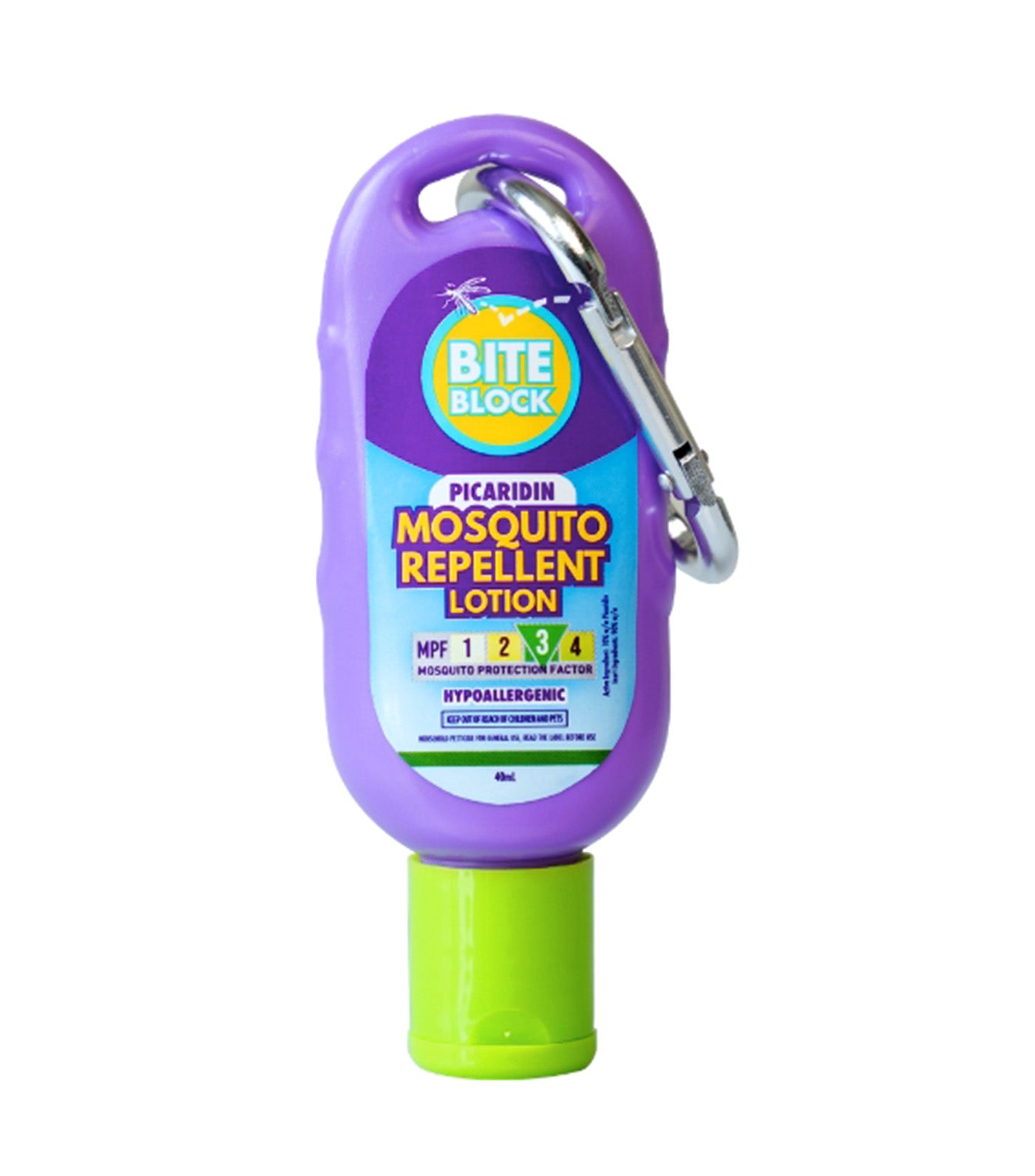 Mosquito Repellent Lotion with Carabiner