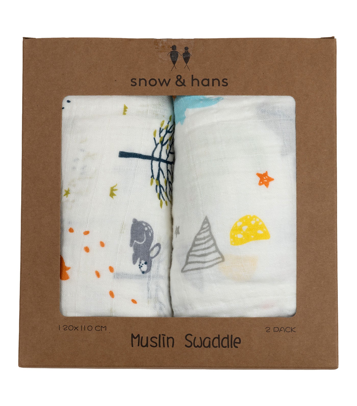 Snow & Hans 2-Piece Muslin Blanket