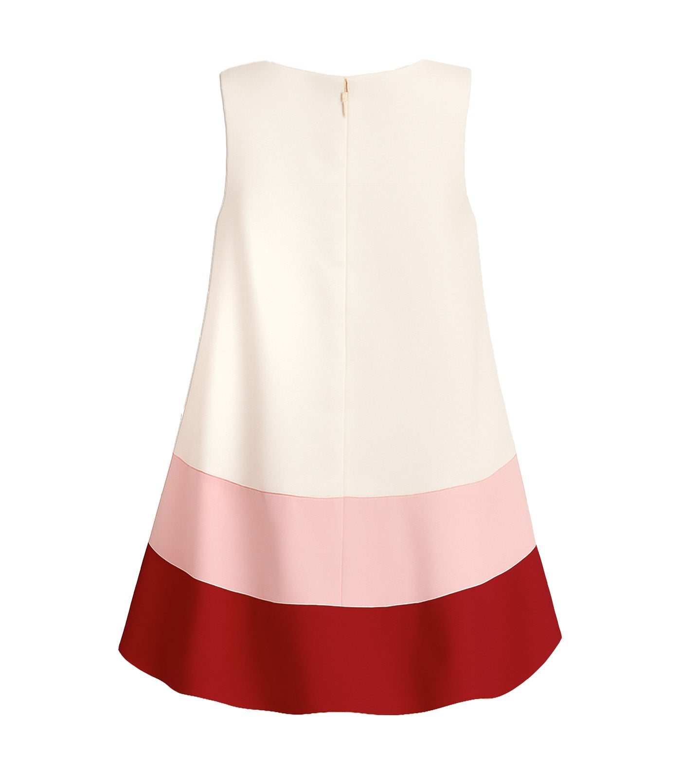 Orelie Girls Colorblock Shift Dress Red
