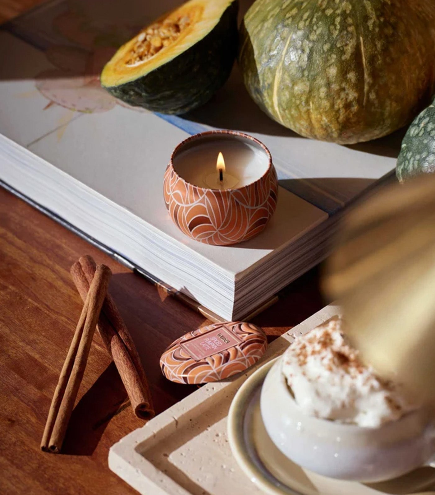 Spiced Pumpkin Latte Capsule Mini Tin Candle