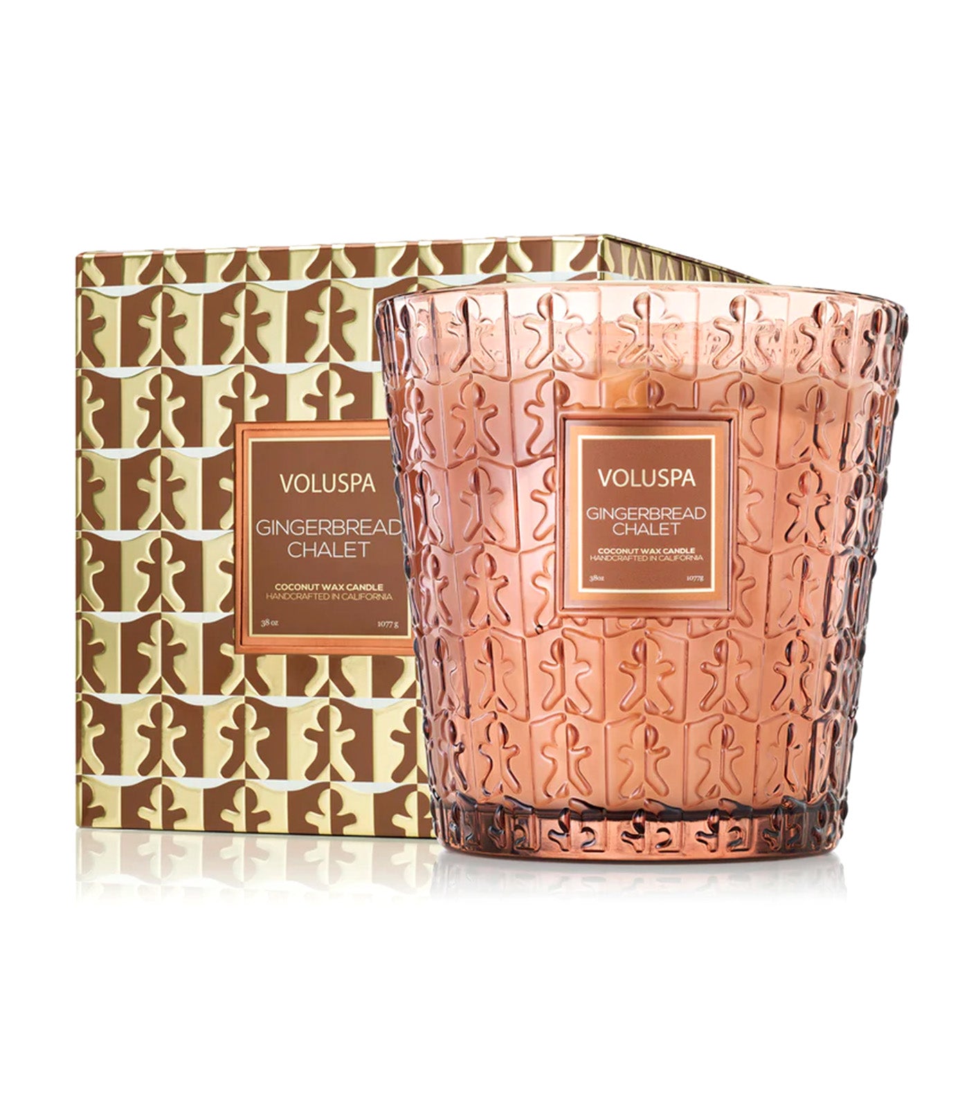 Gingerbread Chalet 3 Wick Hearth Candle