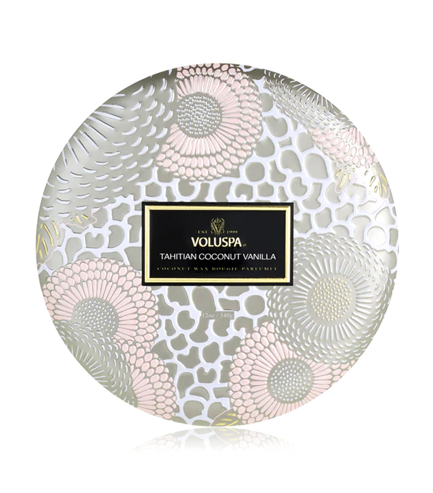 Tahitian Coconut Vanilla 3 Wick Tin Candle