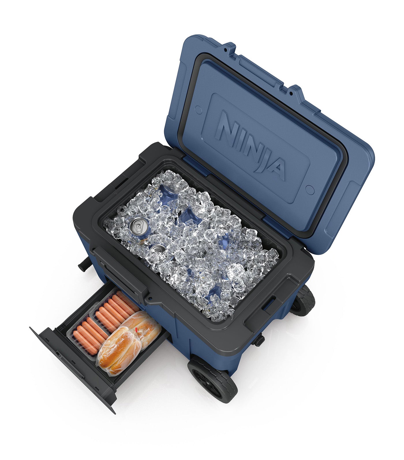 FrostVault™ Wheeled Cooler Lakeshore Blue