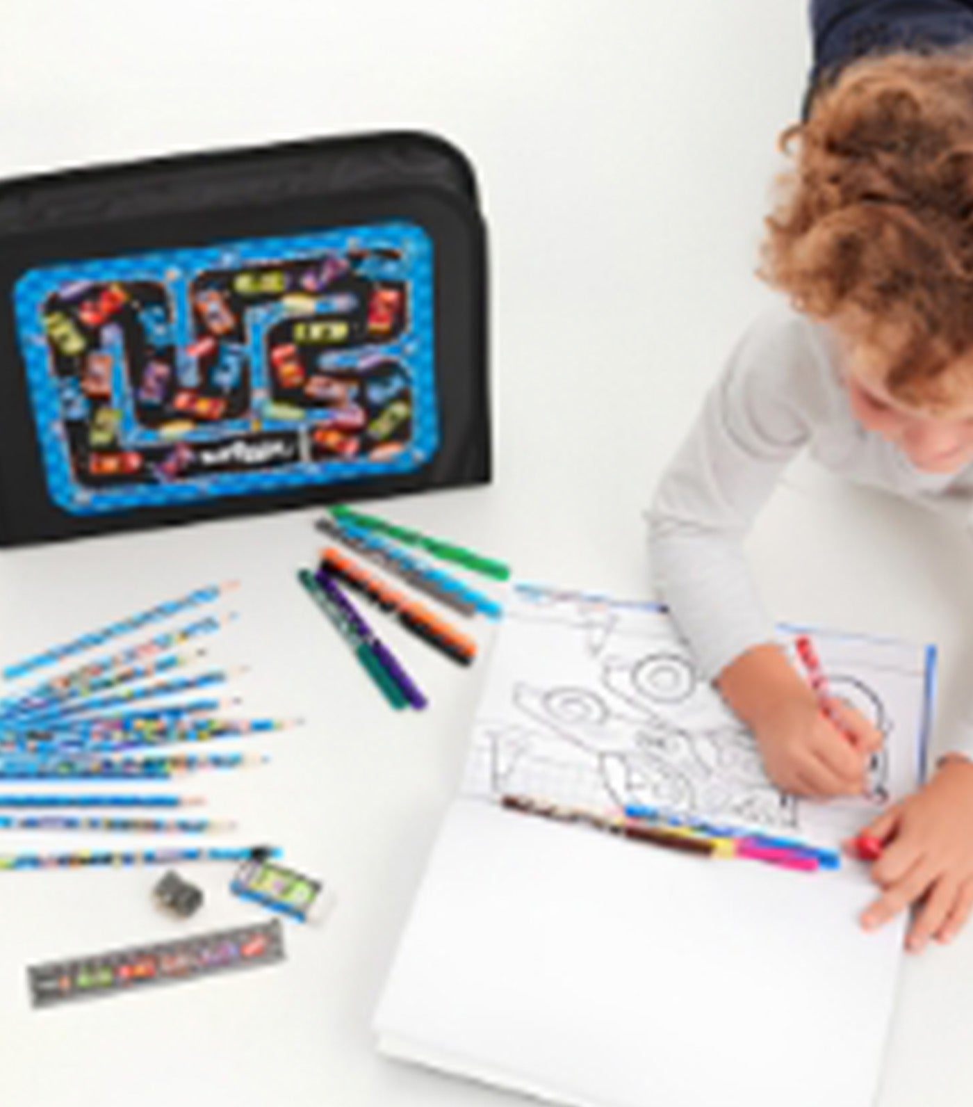 Smiggle Adventure On-The-Go Coloring Studio Black