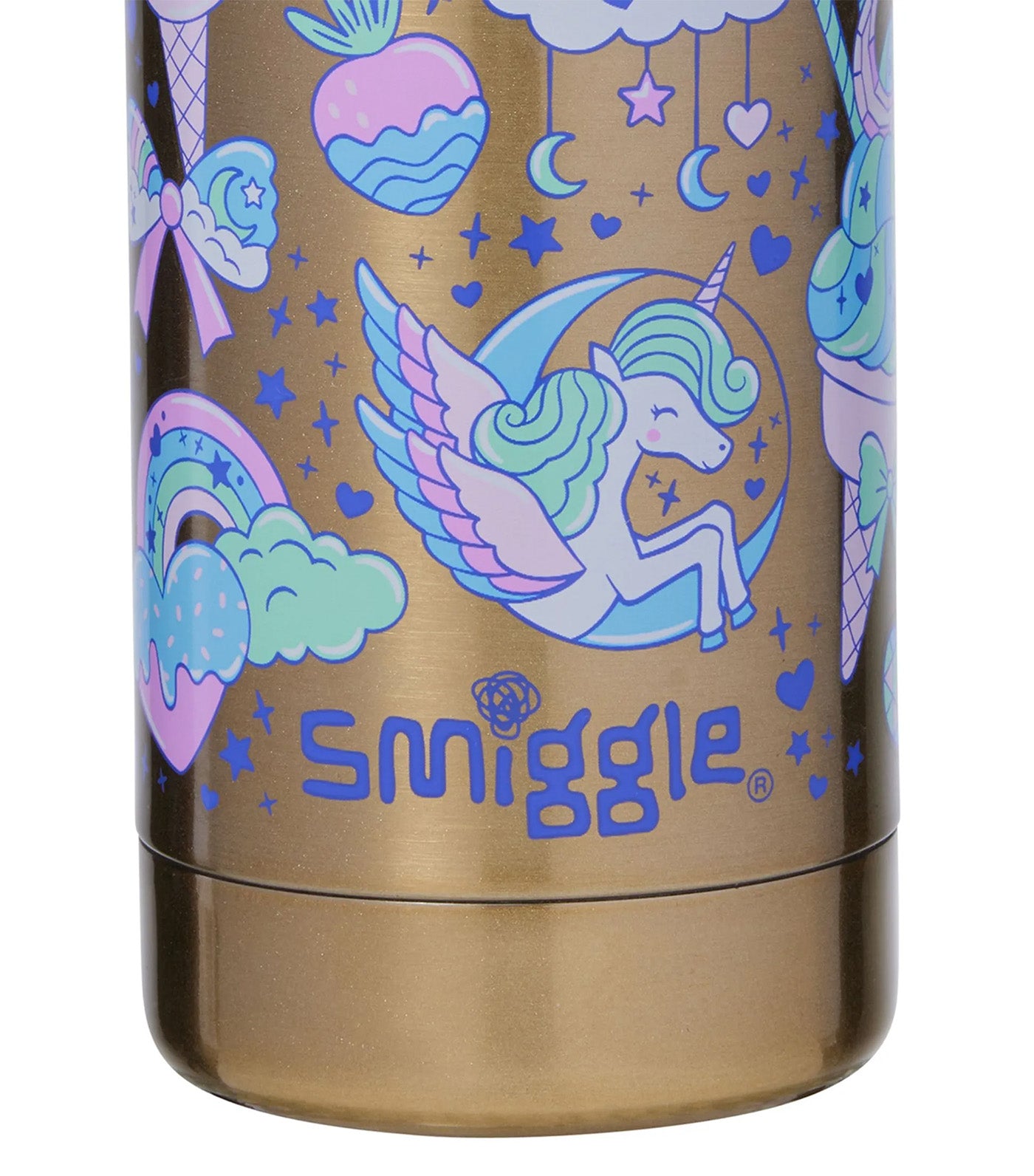 Smiggle Radiant Insulated Stainless Steel Drink Bottle 500ml Gold