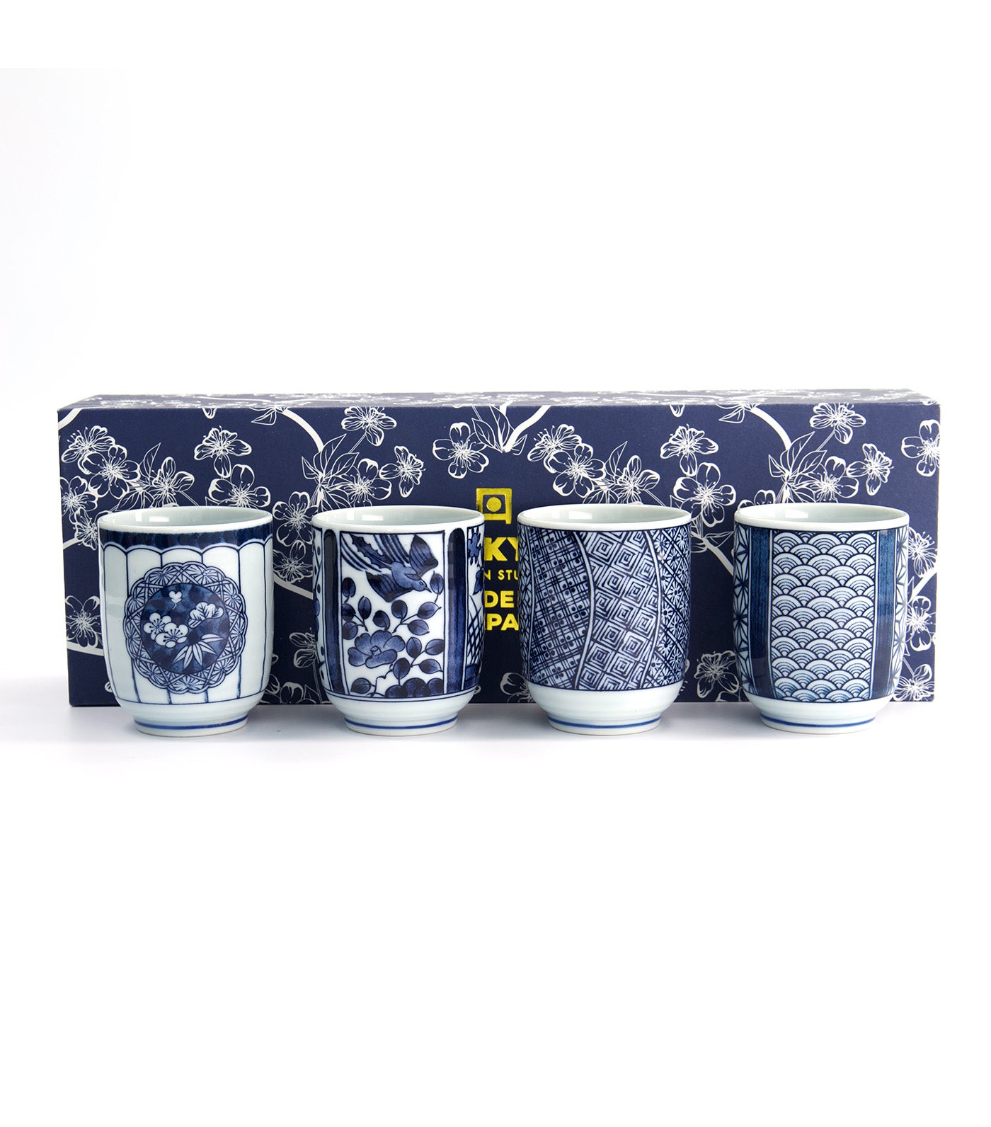 Tokyo Design Studio Teacup 160ml Set of 4 Blue/White