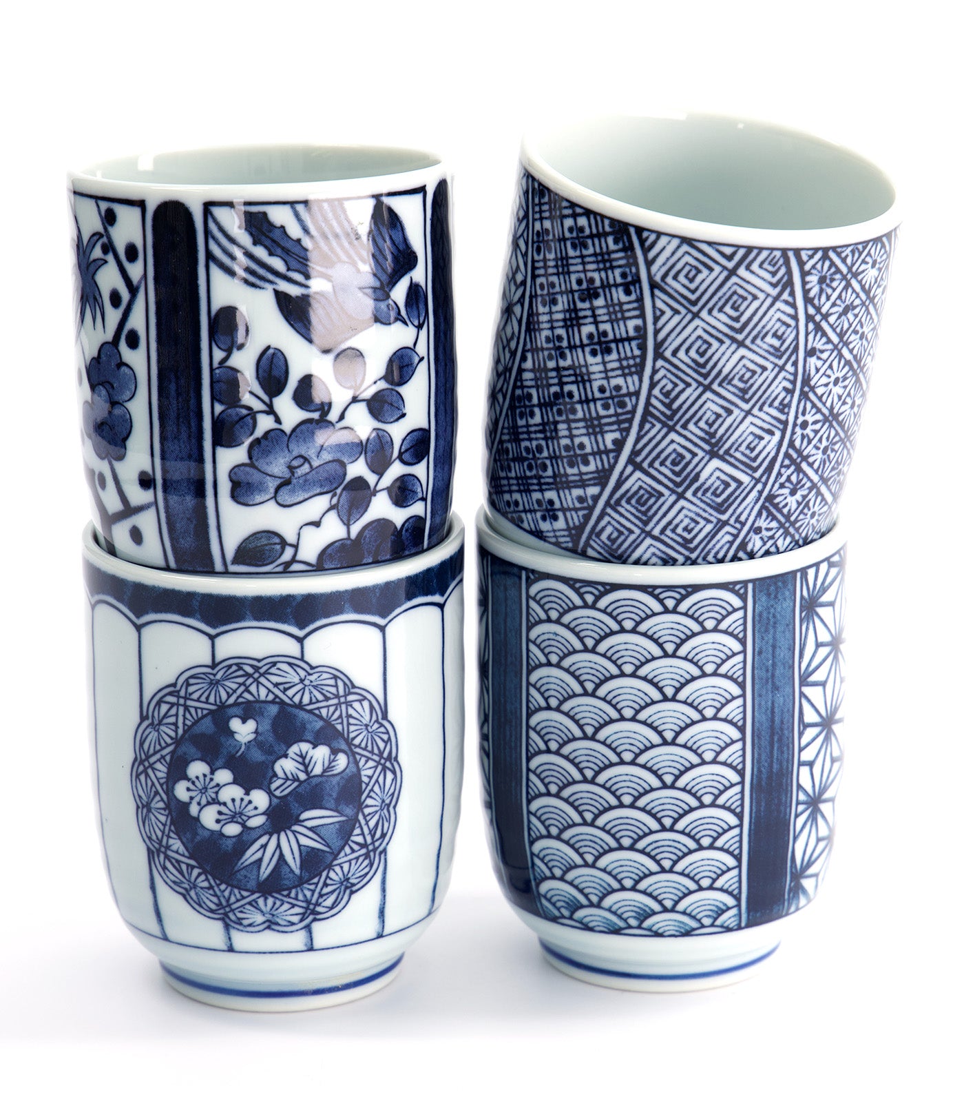 Tokyo Design Studio Teacup 160ml Set of 4 Blue/White