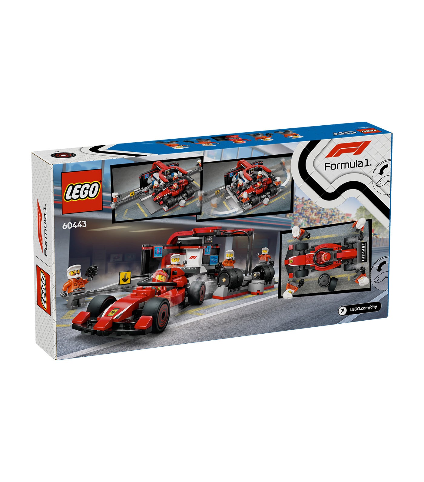 LEGO® City F1® Pit Stop and Pit Crew with Ferrari Car