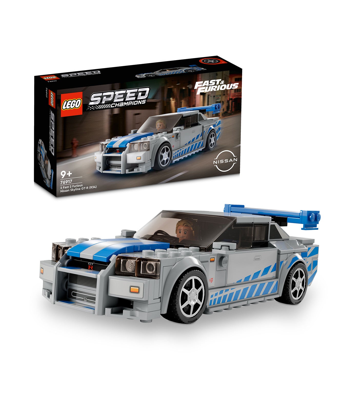 LEGO® Speed Champions 2 Fast 2 Furious Nissan Skyline GT-R (R34)