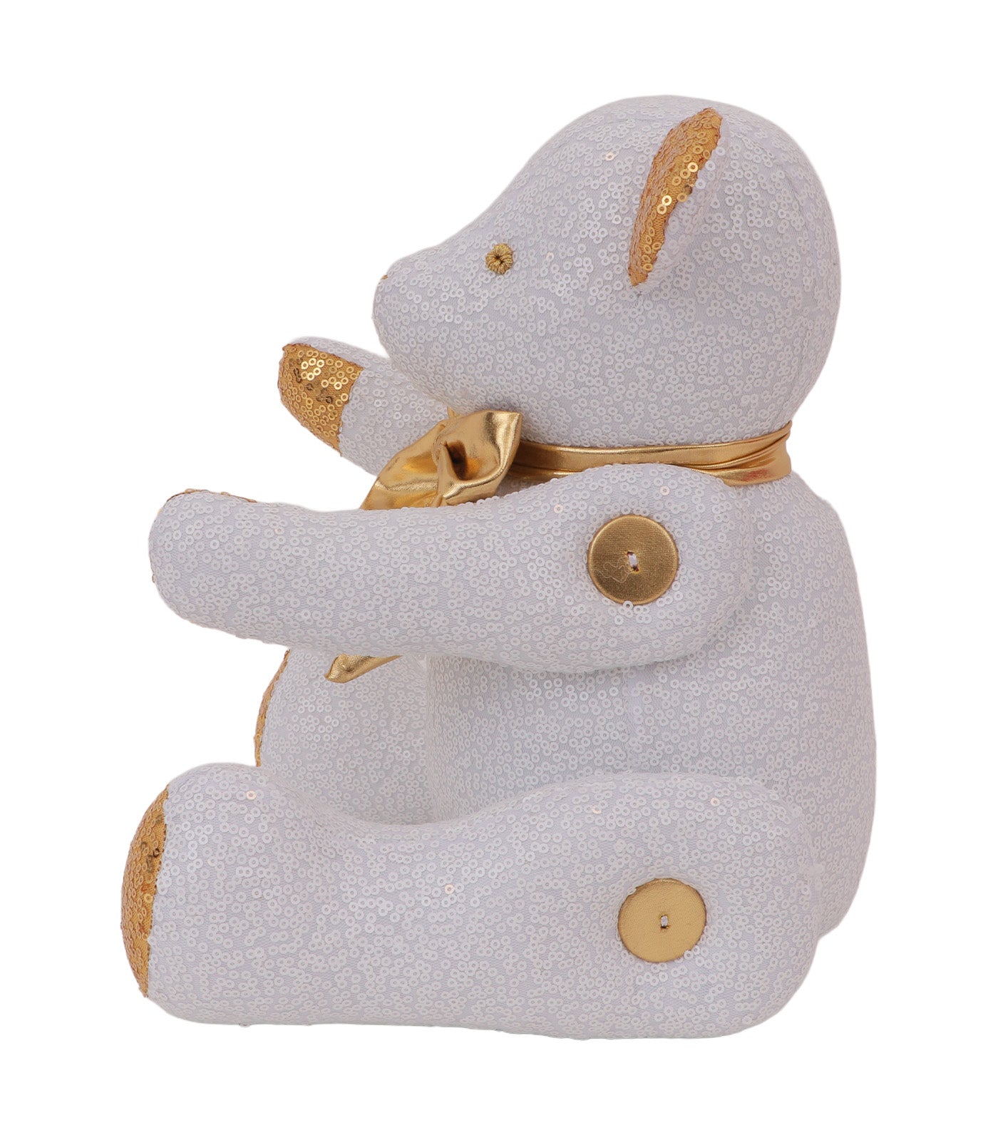 Bear Sequins White Gold