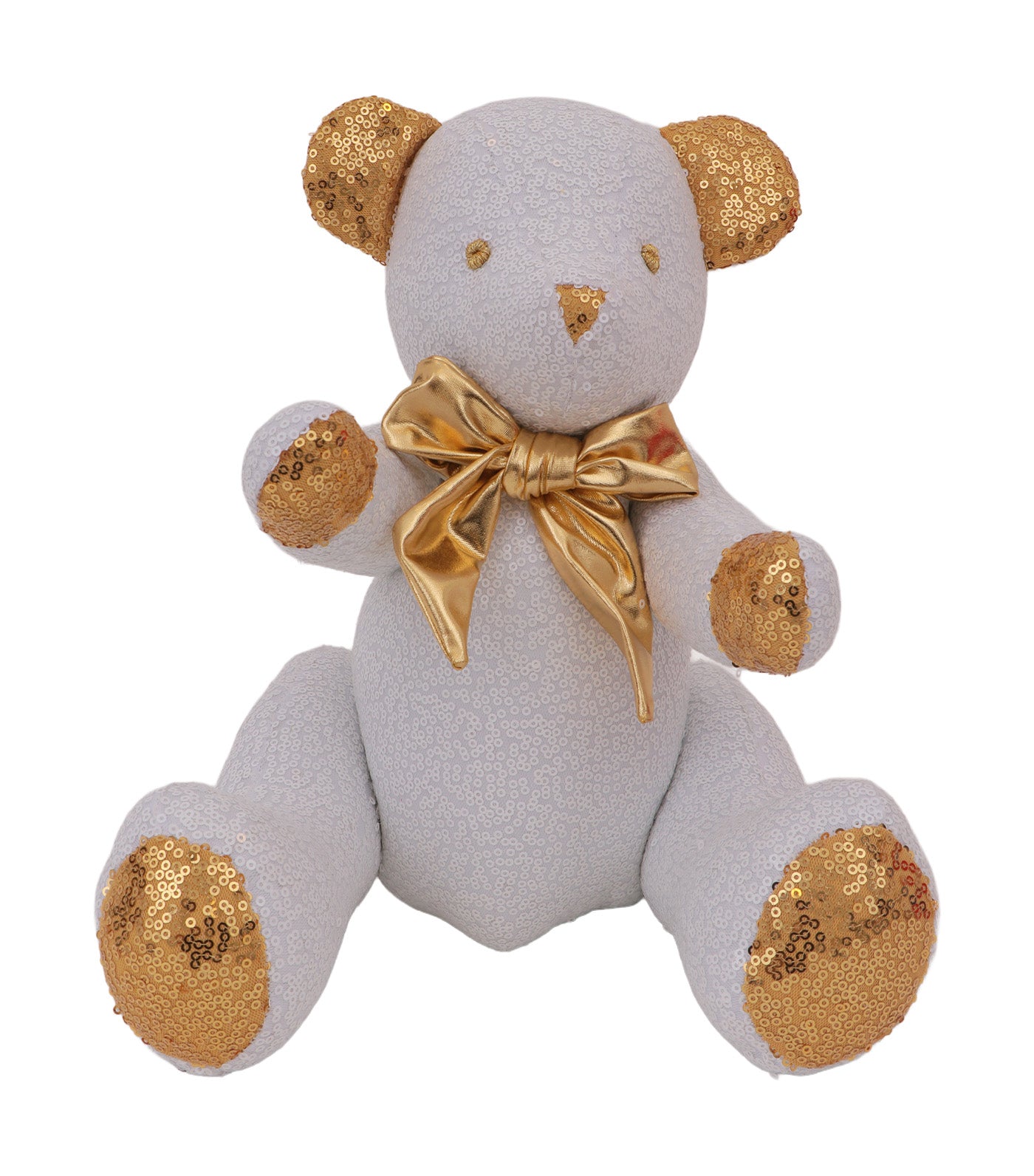 Bear Sequins White Gold