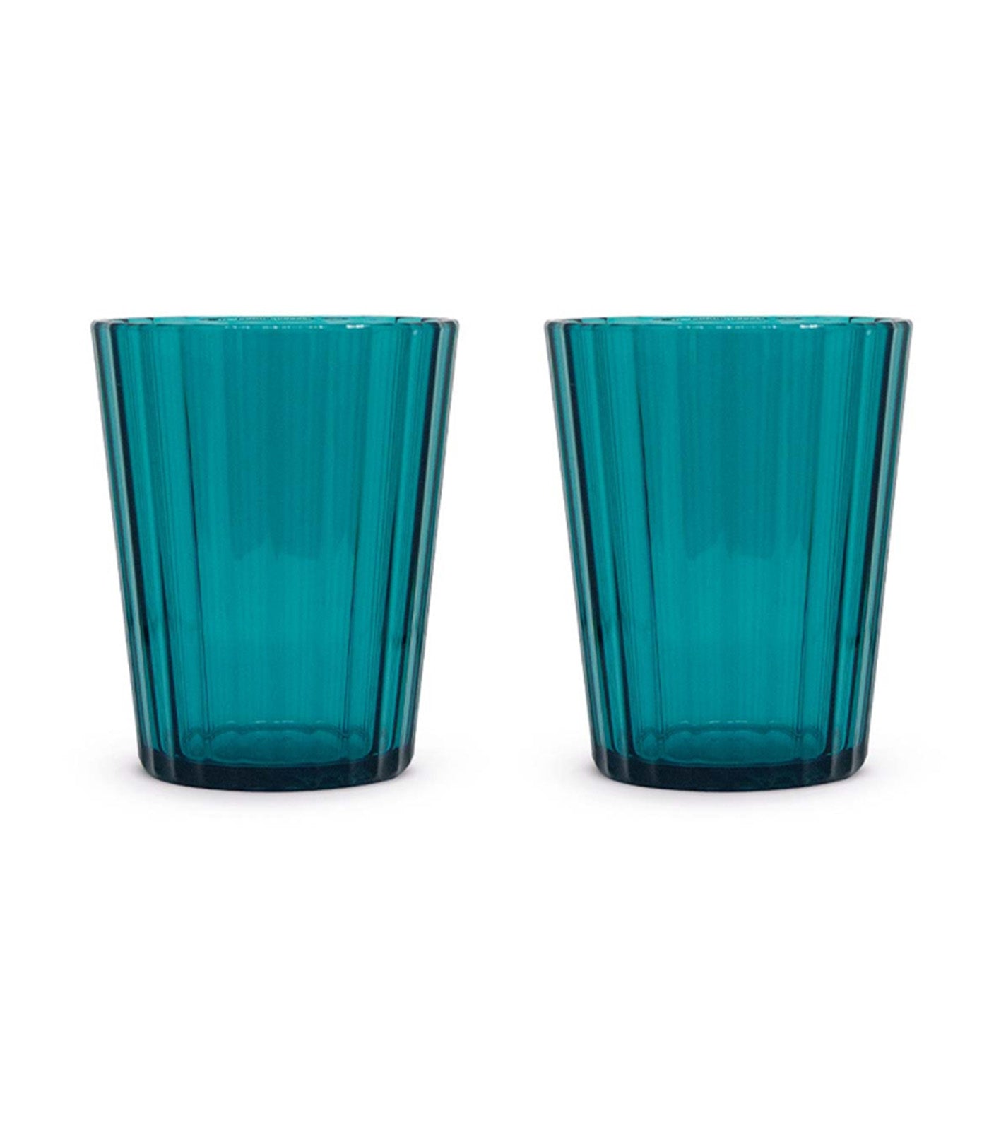 WD Lifestyle New York Line Set of 2 Acrylic Glasses Turquoise