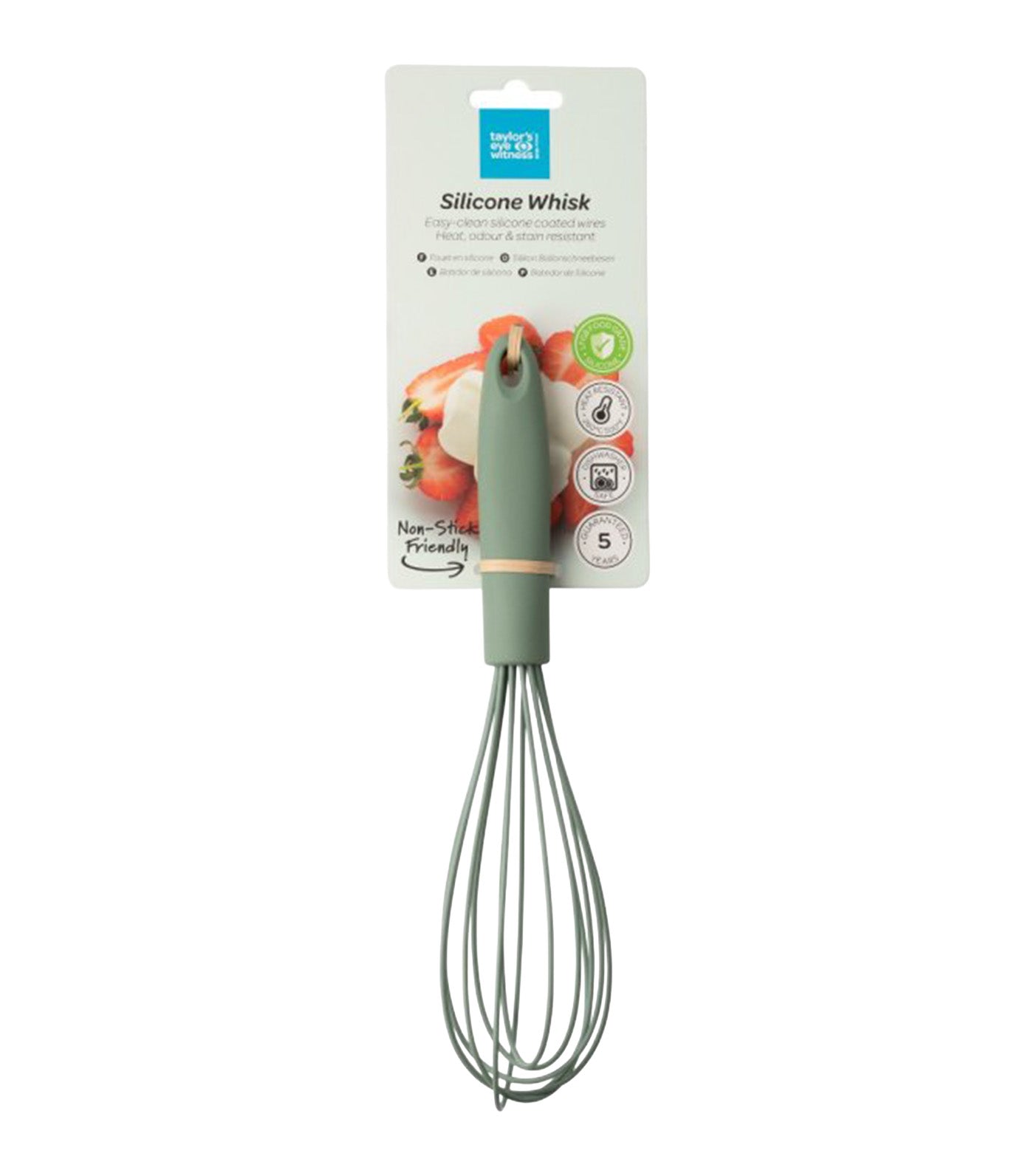 Silicone Whisk Sage