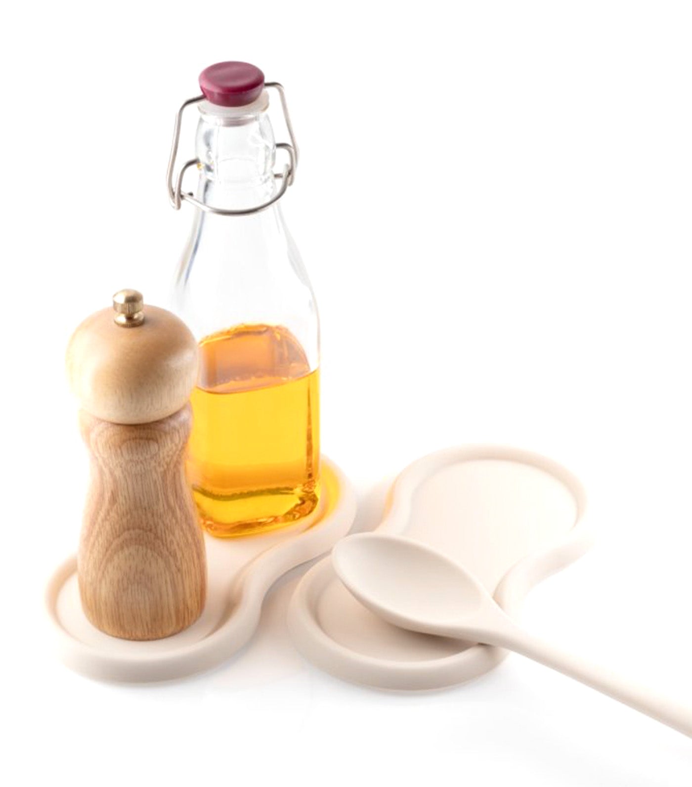 Non Slip Silicone Mill Bottle and Spoon Rest