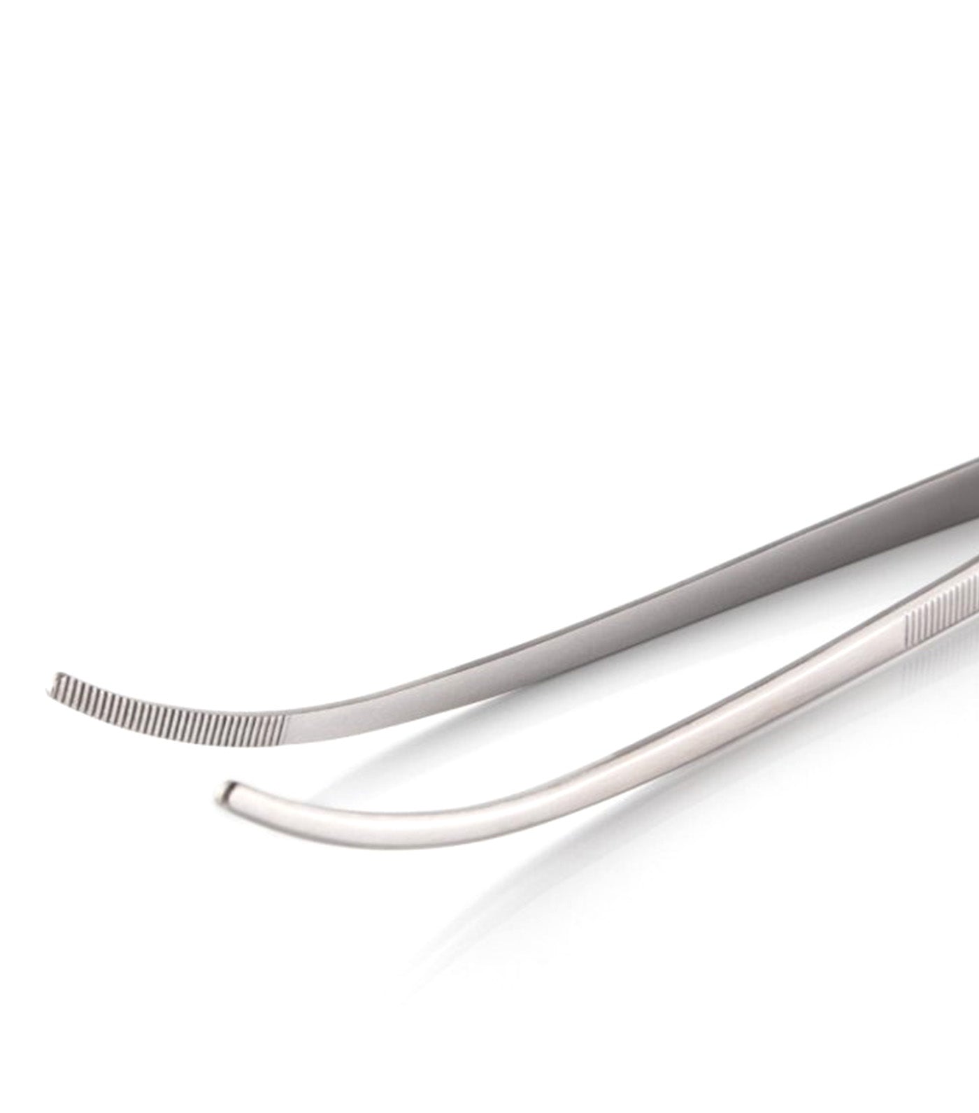 Cranked Round Tipped Plating Tweezers 30cm