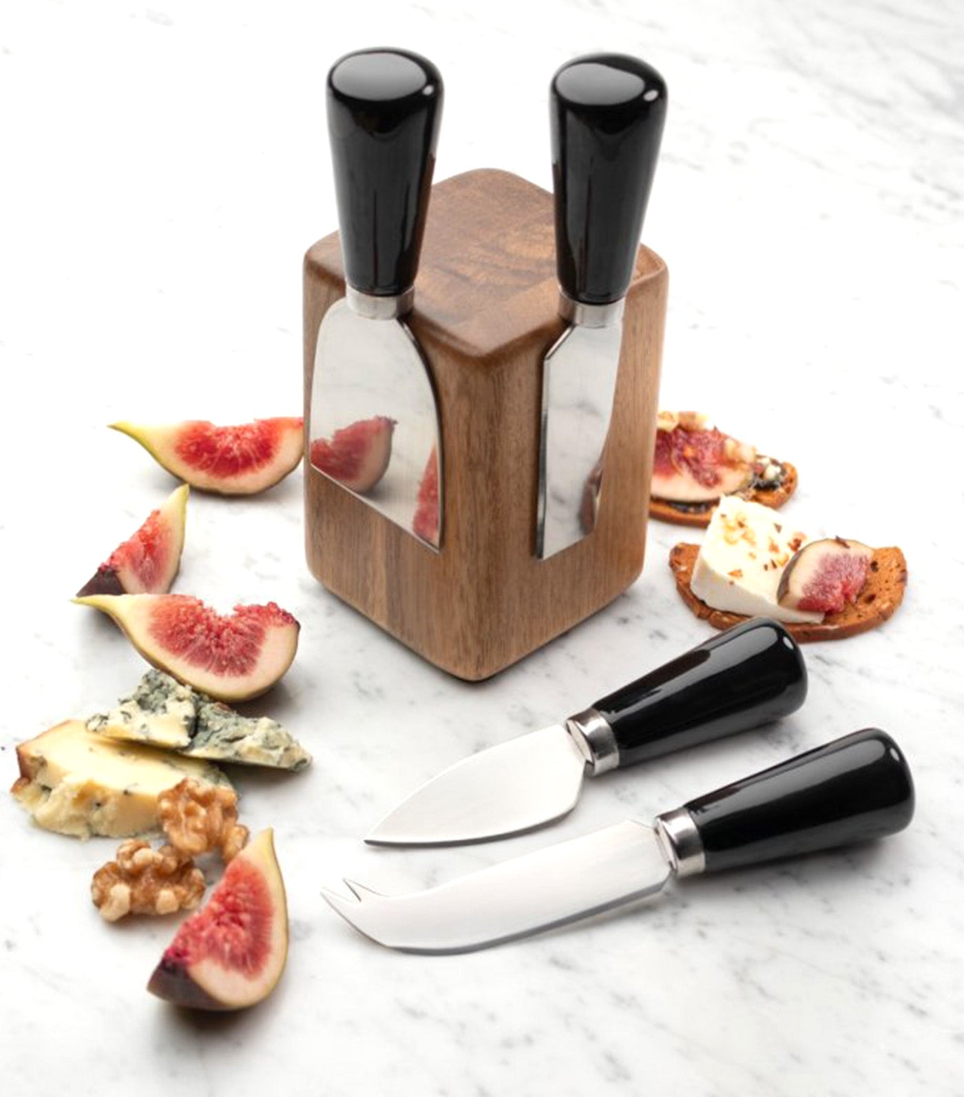 Four Piece Cheese Knife Block Set