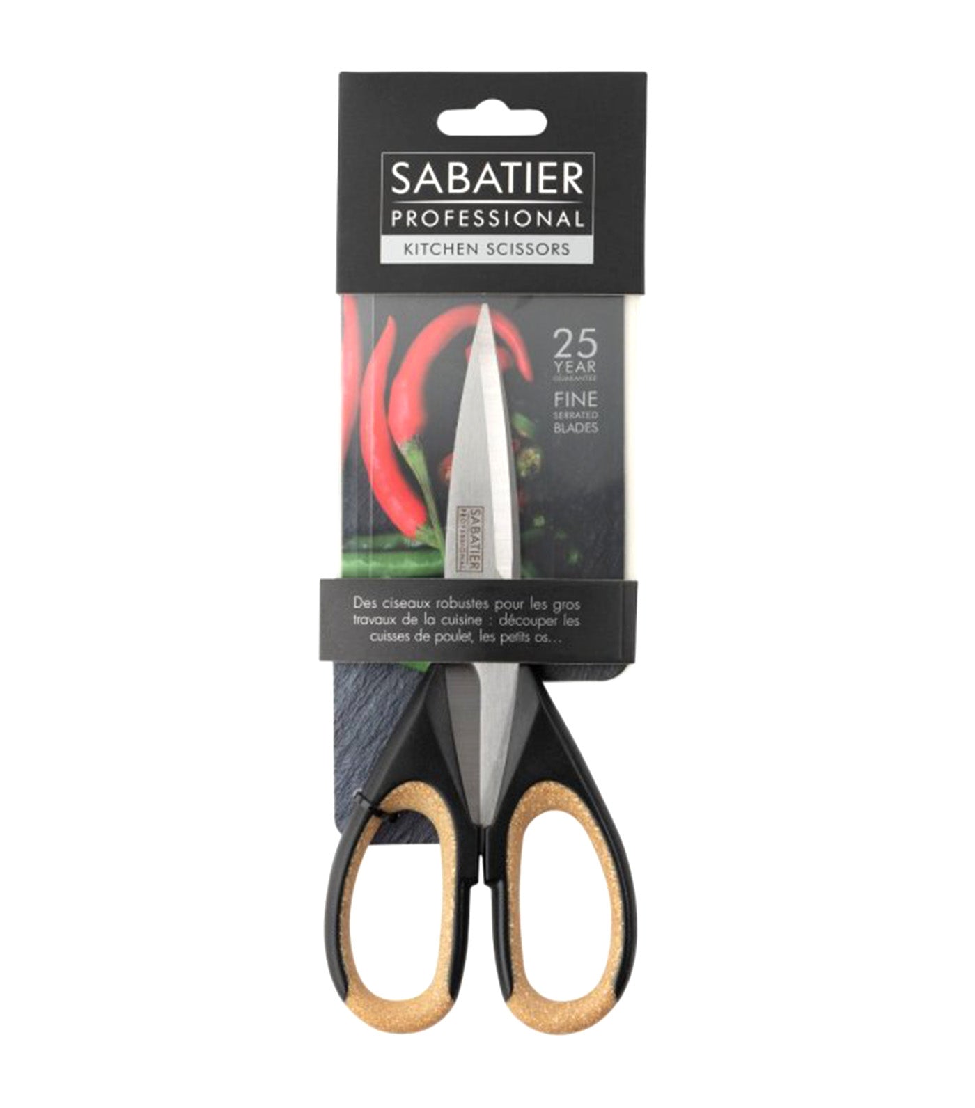 Sabatier Professional Cork Effect Soft Grip Kitchen Scissor