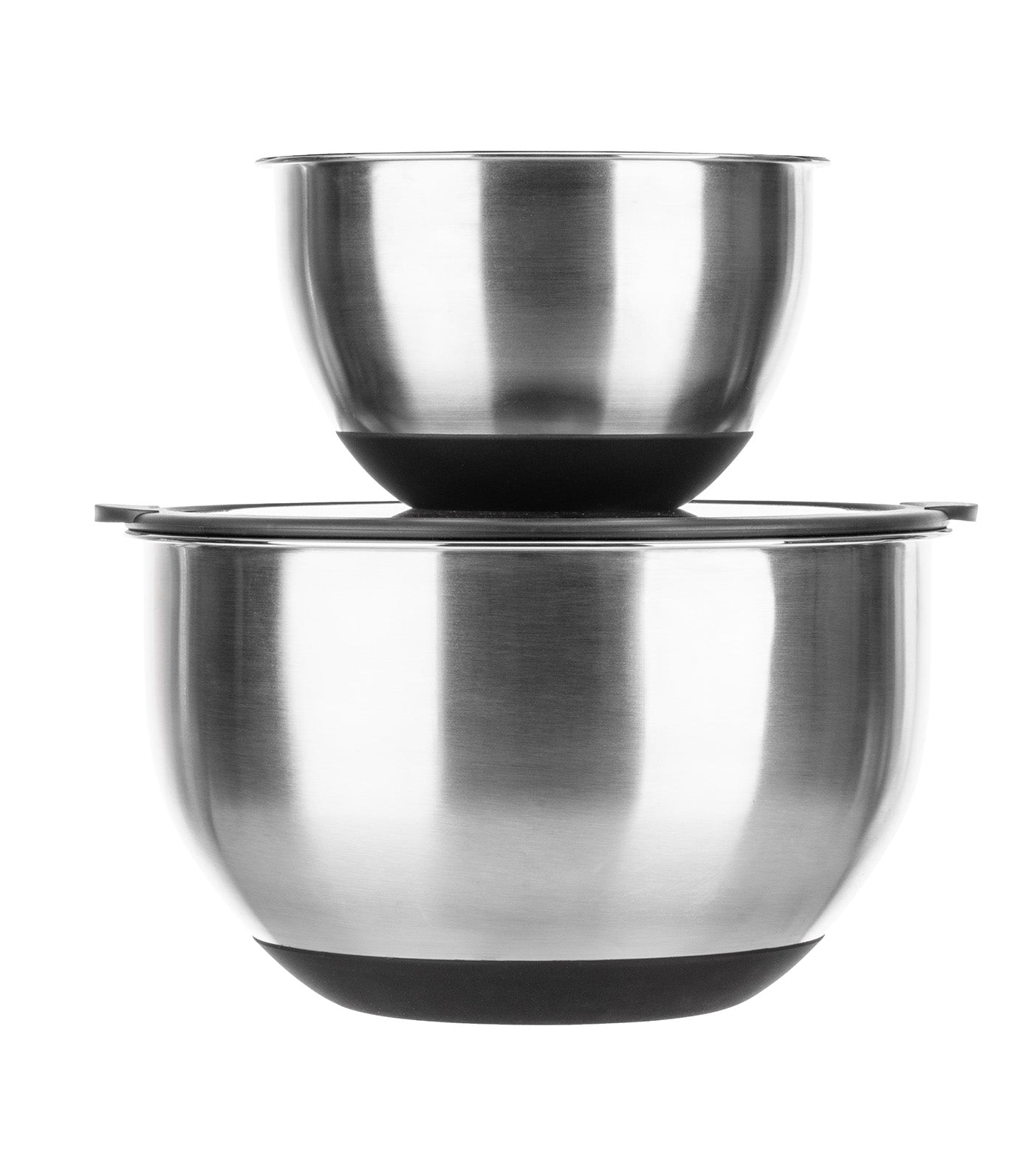 Stainless Steel Set of 2 Mixing Bowls