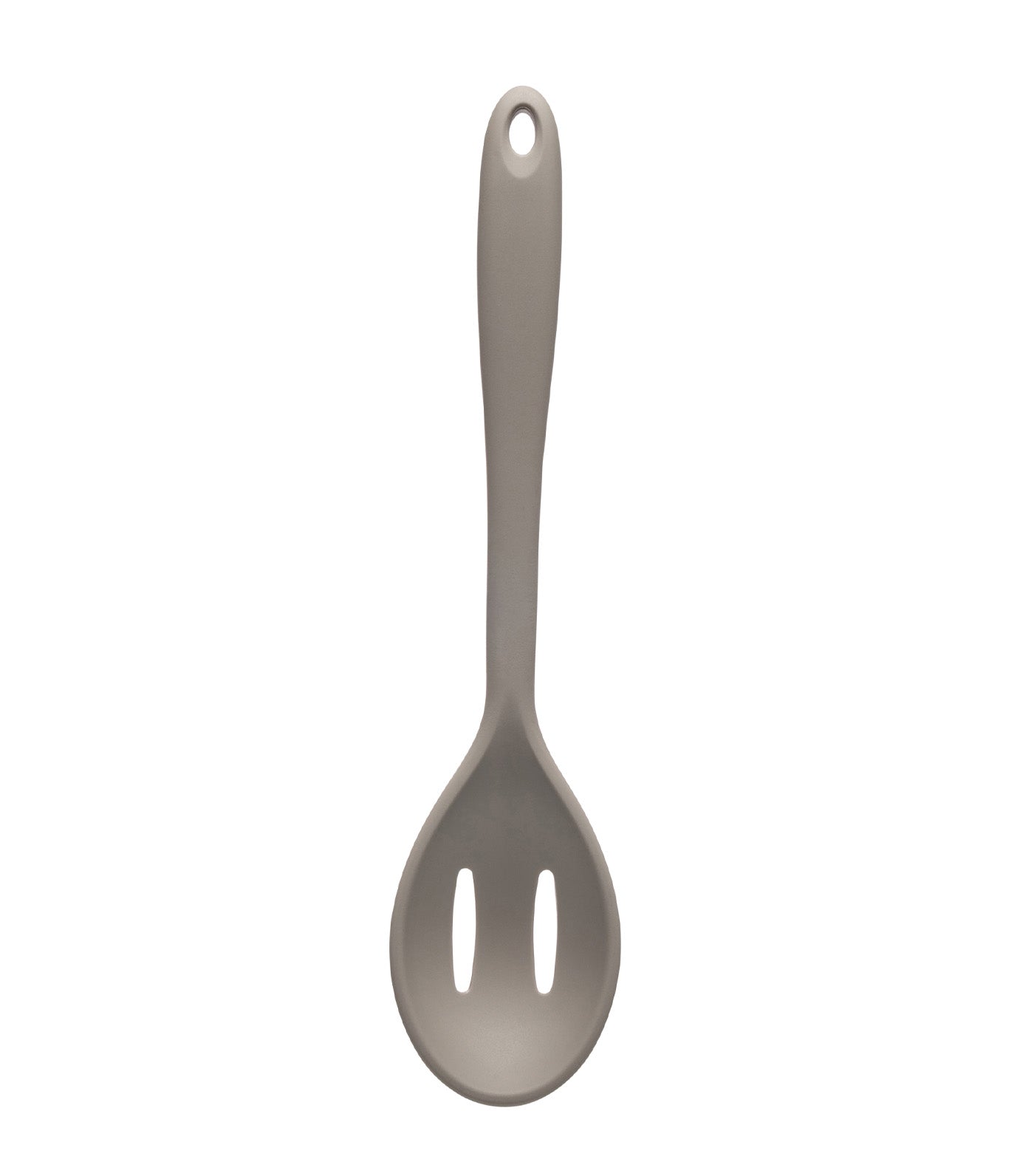 Fusion Twist Silicone Slotted Spoon Gray
