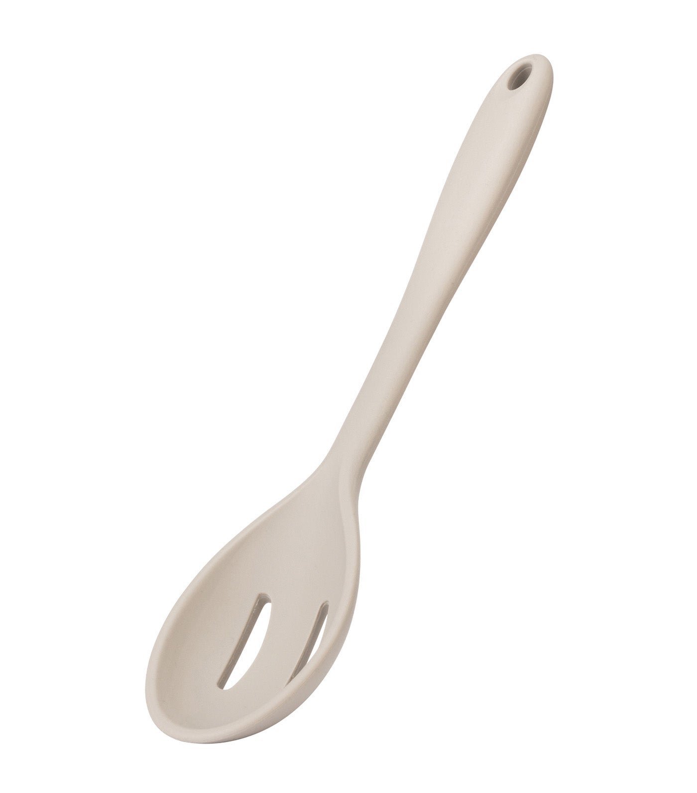 Fusion Twist Silicone Slotted Spoon Gray