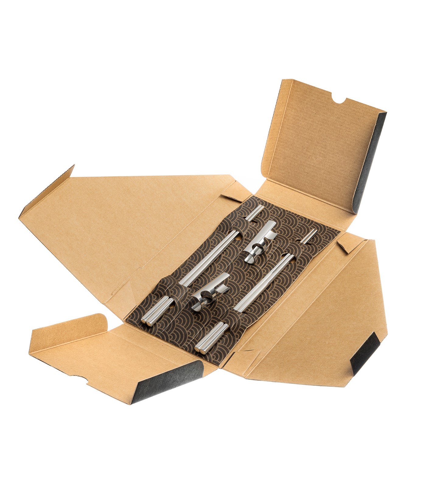 Sushi 6-Piece Set, Stainless Steel 18/10, Kimono Style Avana Box