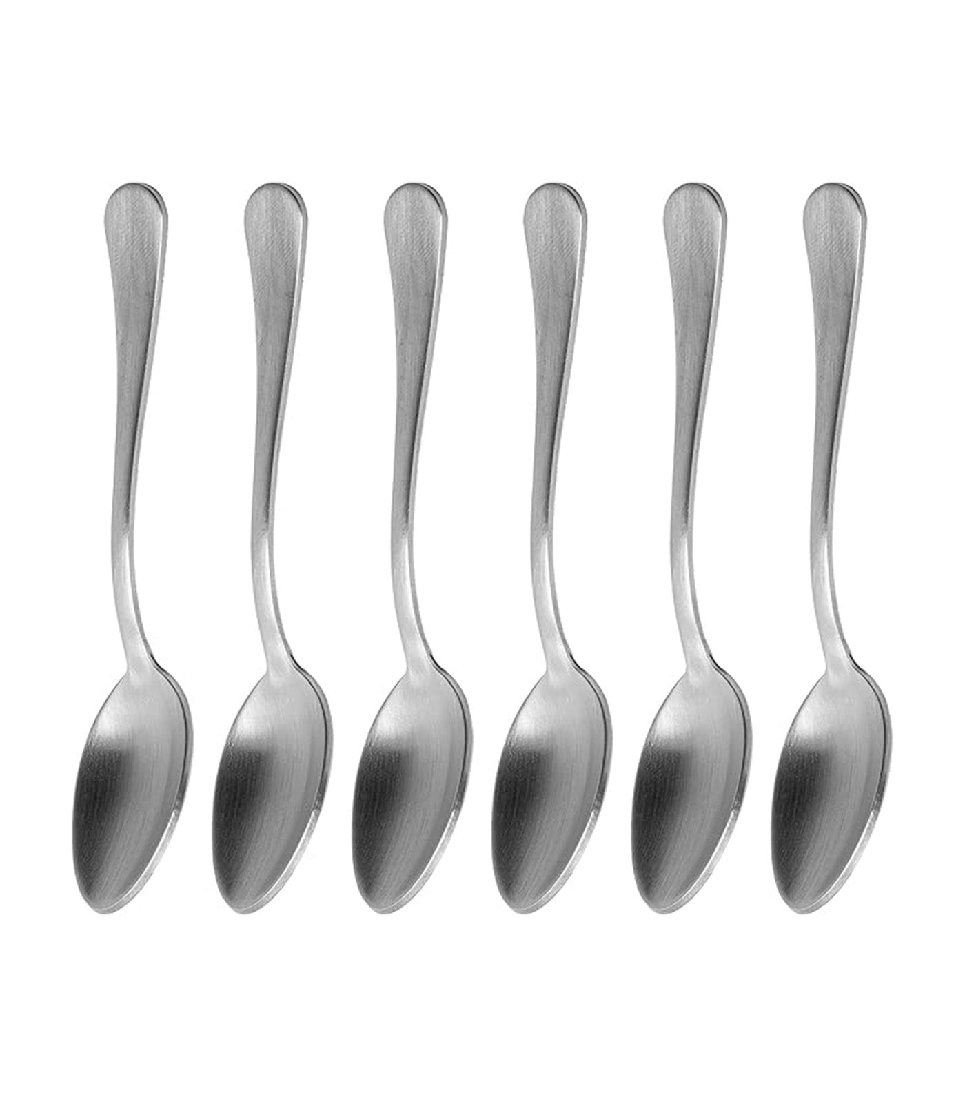 Pop! Tea Spoon Set of 6, Satin Stainless Steel 18/10