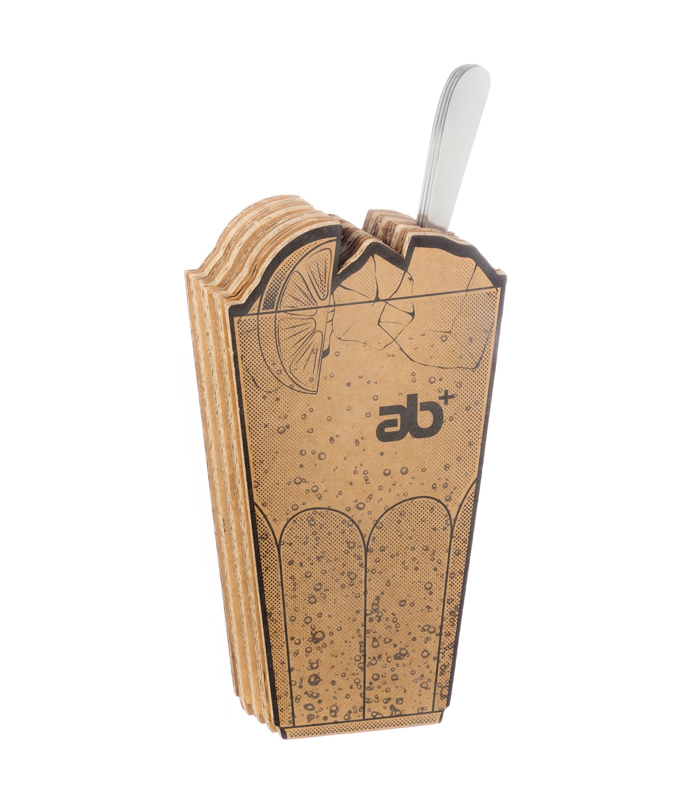 Pop! Ice Teaspoon Set of 4, Satin Stainless Steel 18/10