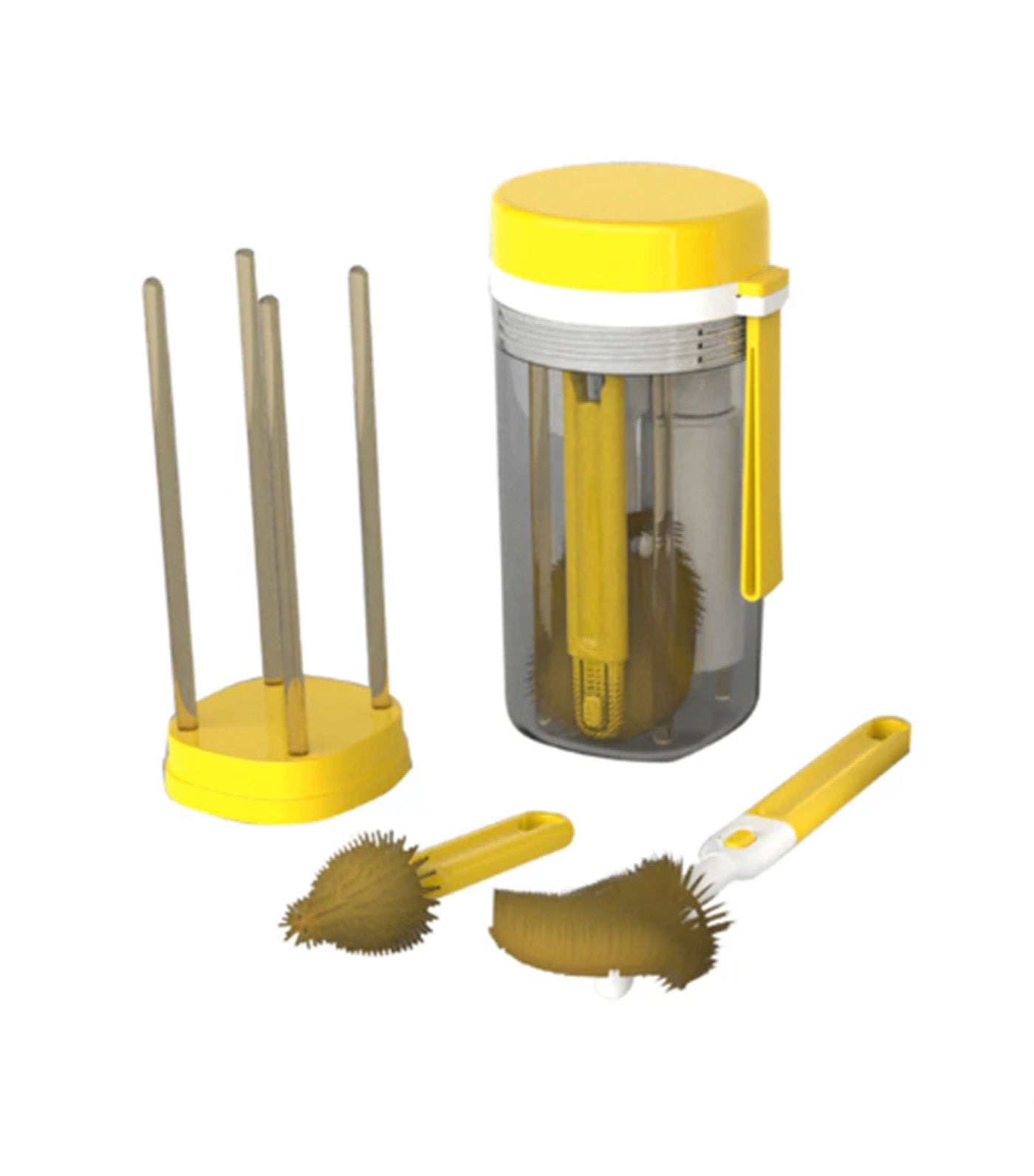 Portable Baby Bottle Brush Cleaner Set