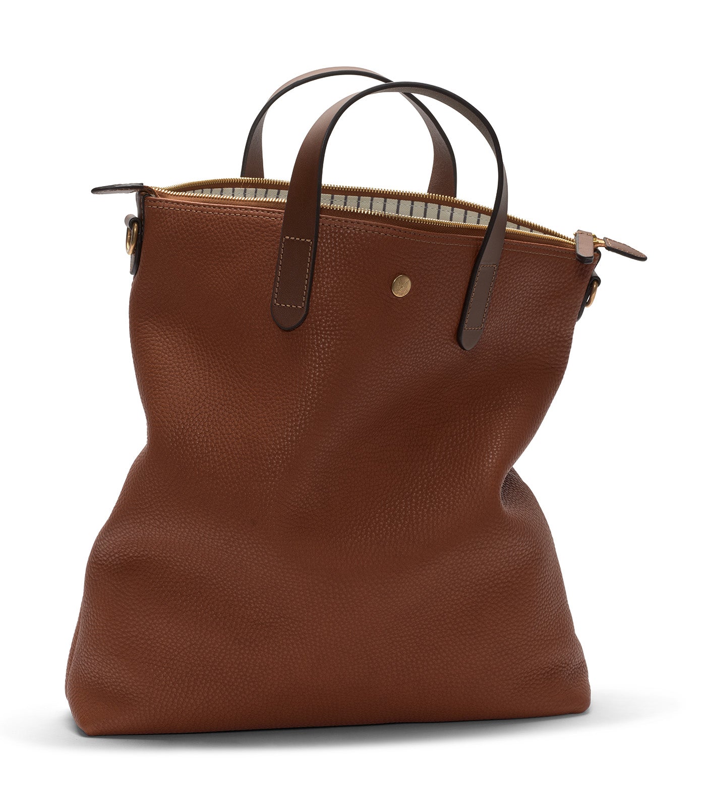 Leather Shopper Tote Bag
