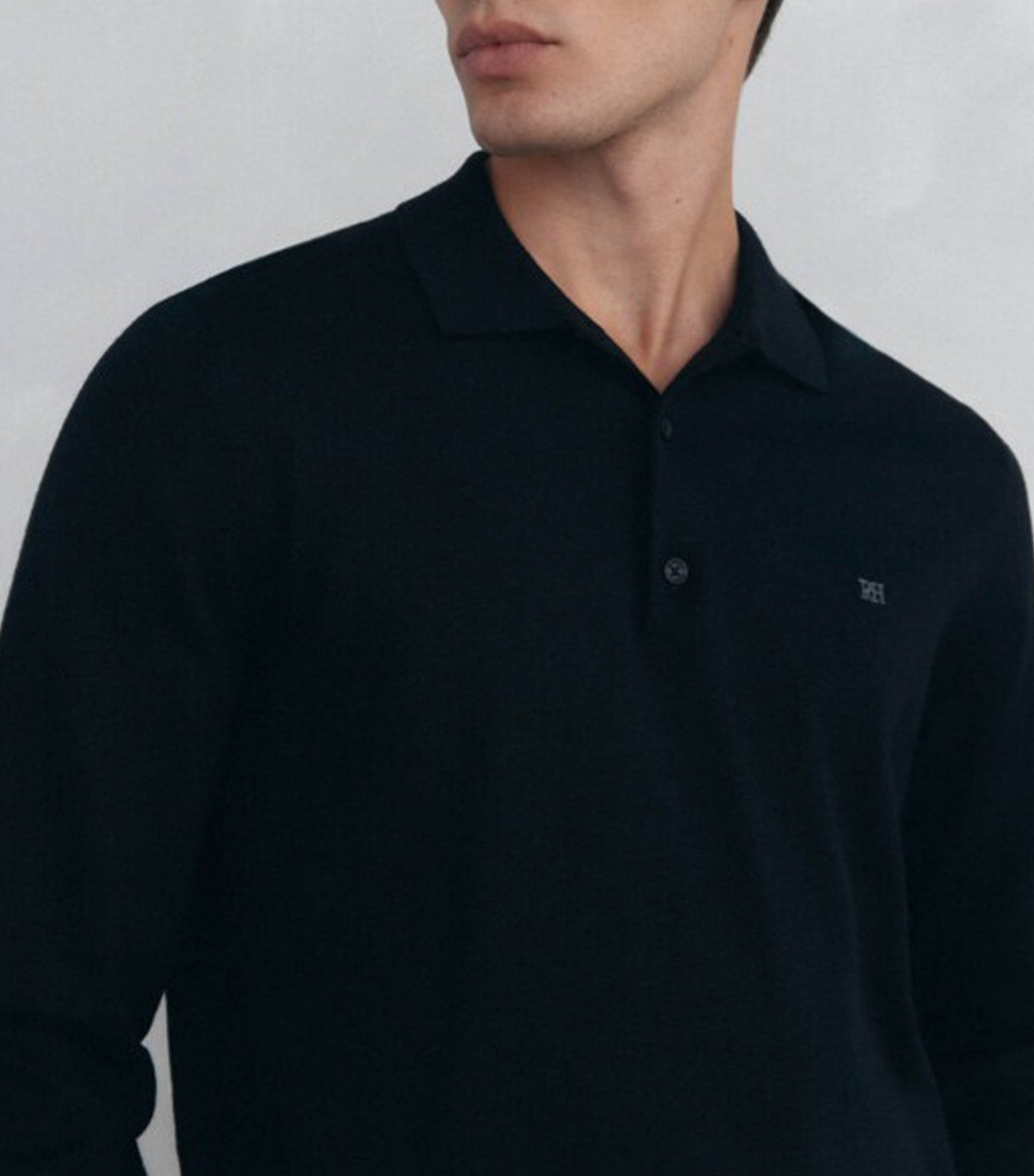 Polo Neck Sweater Black