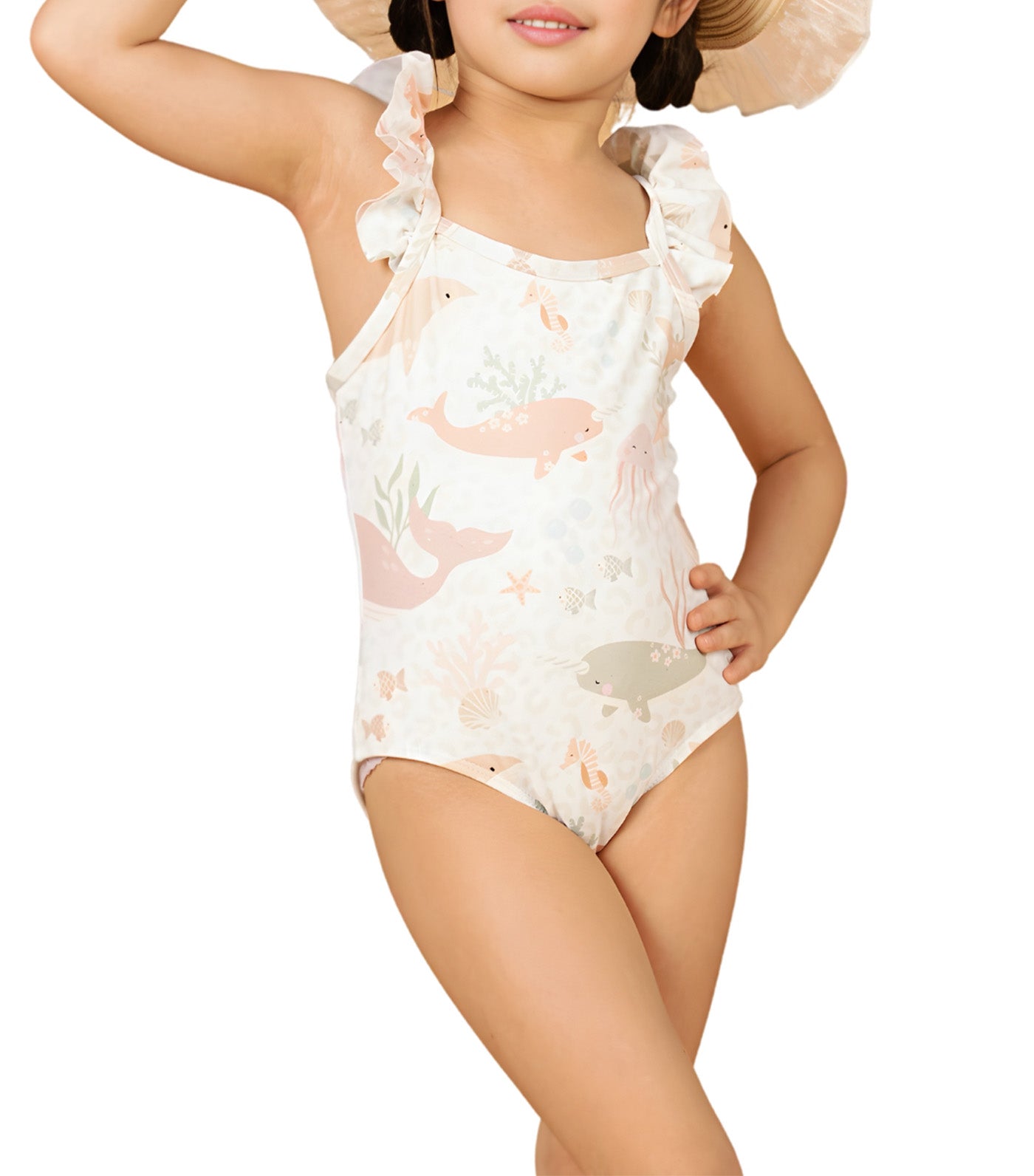 Little Maya One Piece Swimsuit Whale