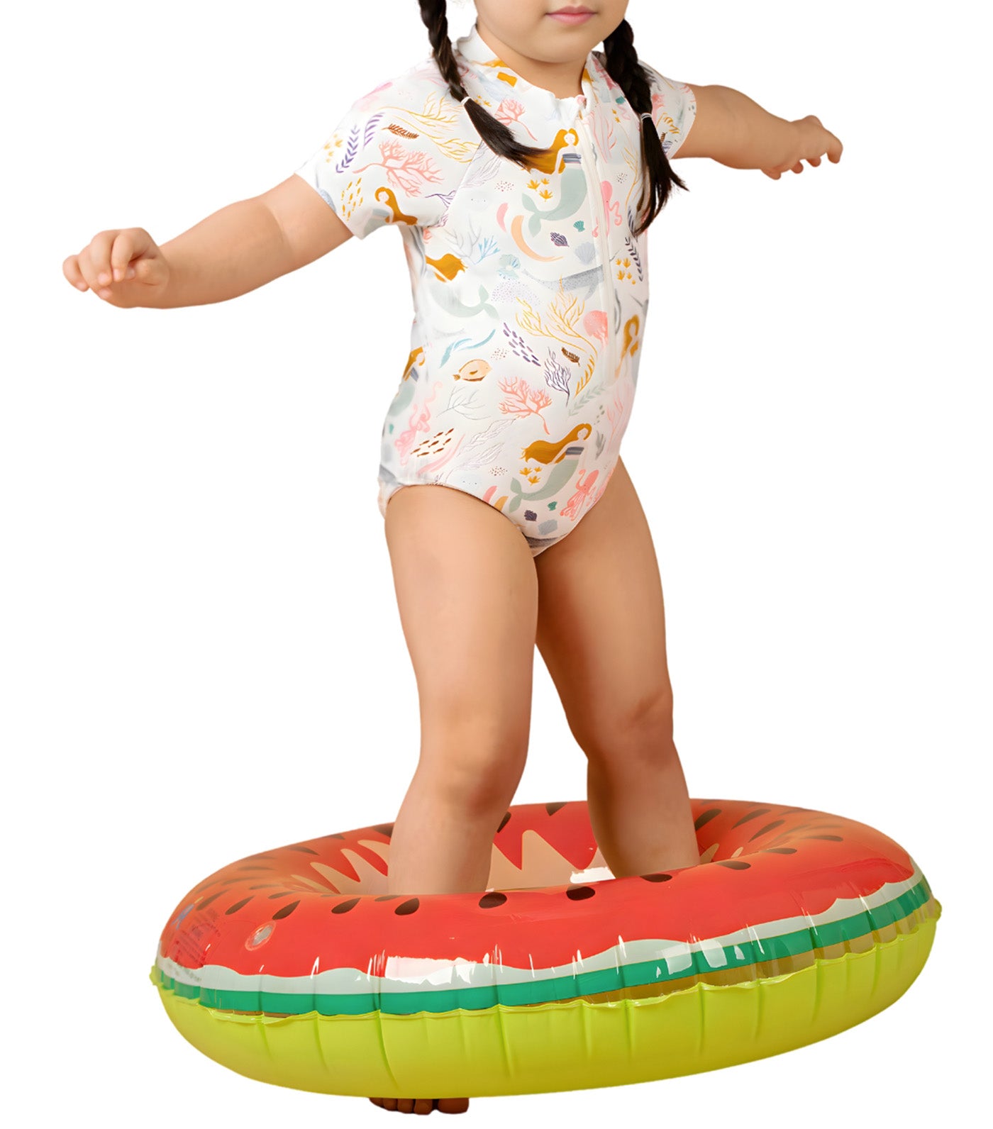 Little Maris Short Sleeves Rashguard Octopus Print