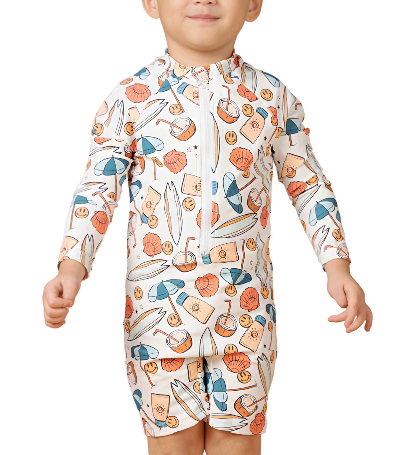 Little Paddler Bodhi Long Sleeves Rashguard Coconut