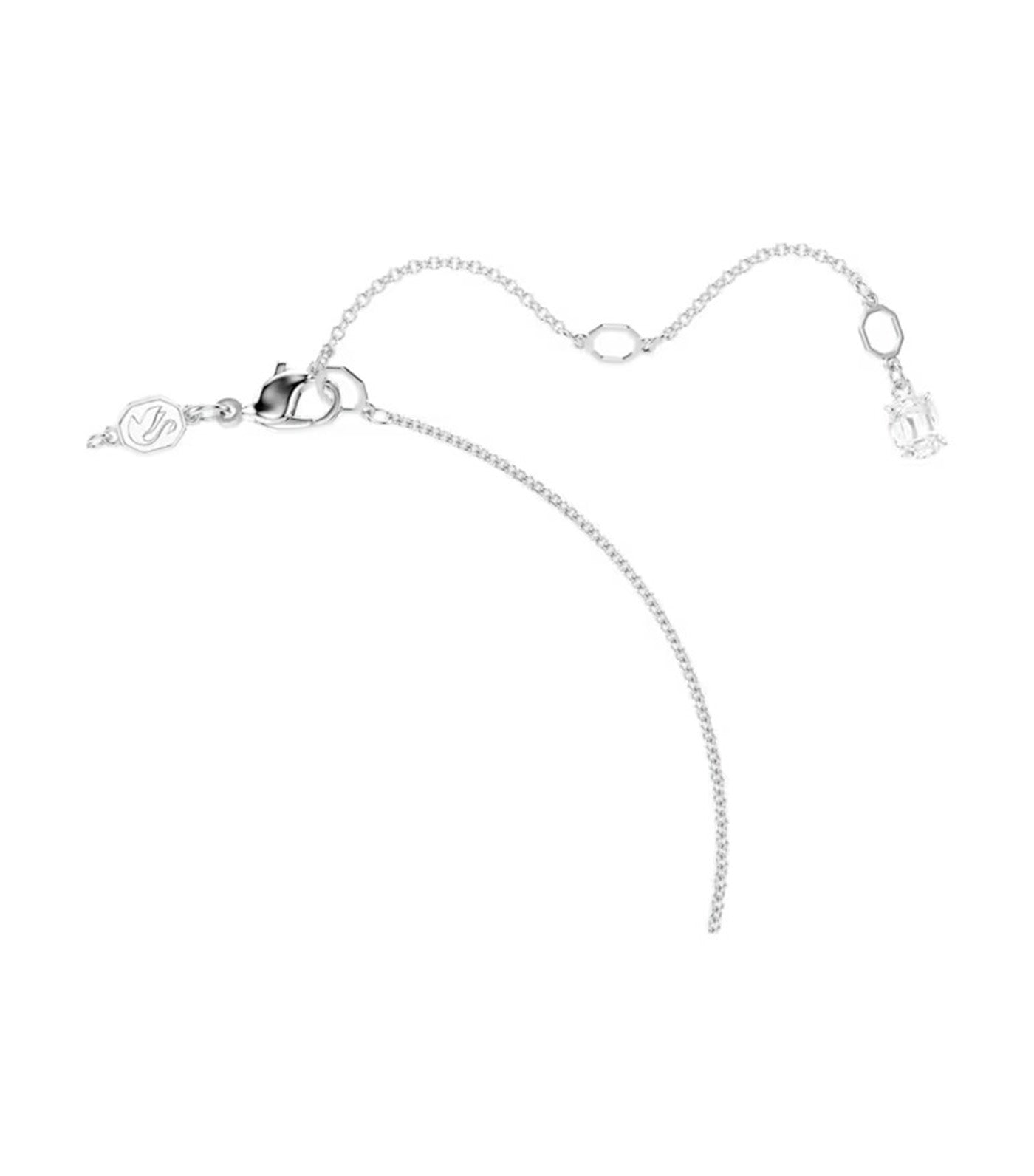 Teddy Pendant, Bear, Blue, Rhodium Plated