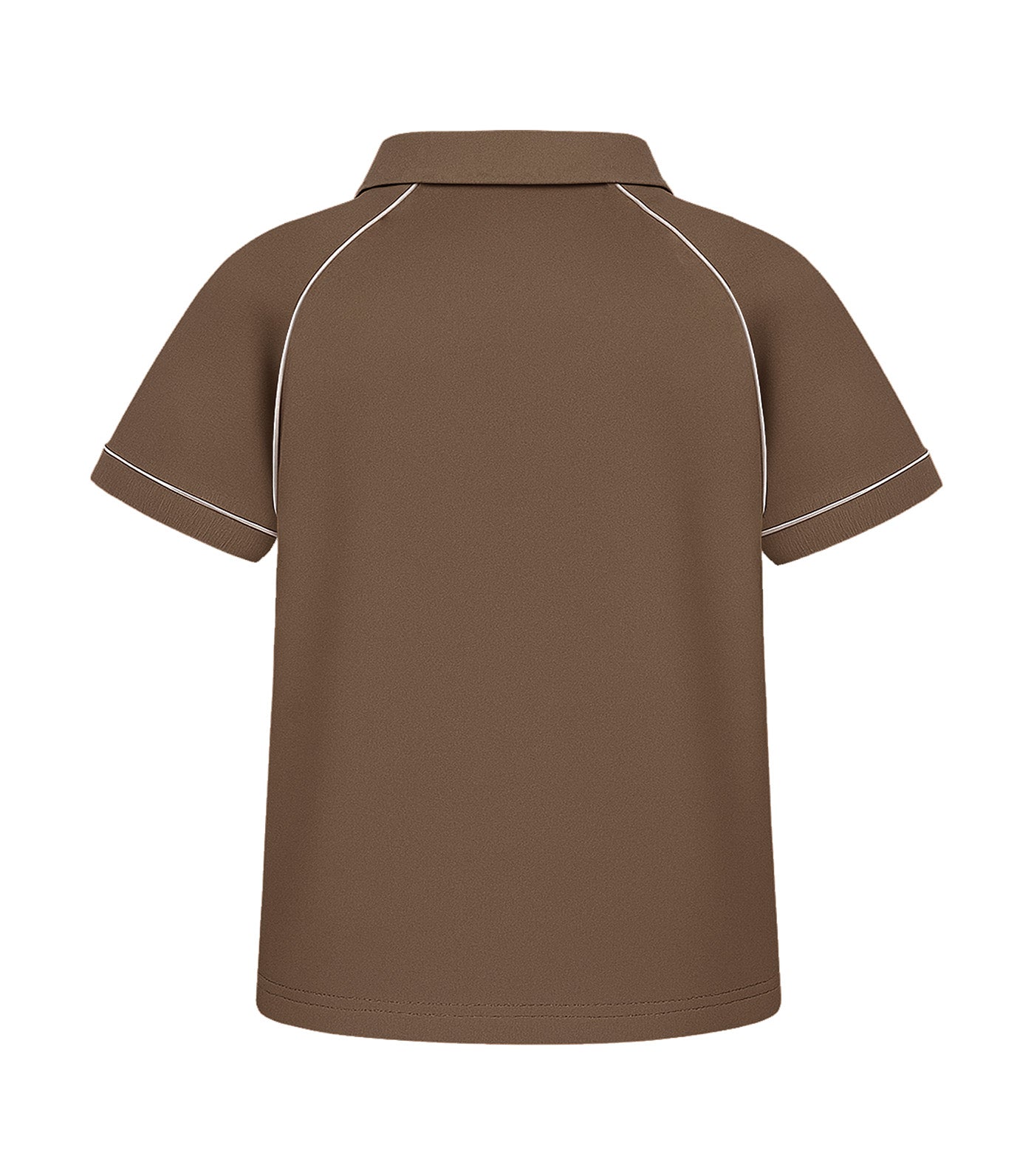 Periwinkle Ronin Boys Polo Pique Shirt Light Brown