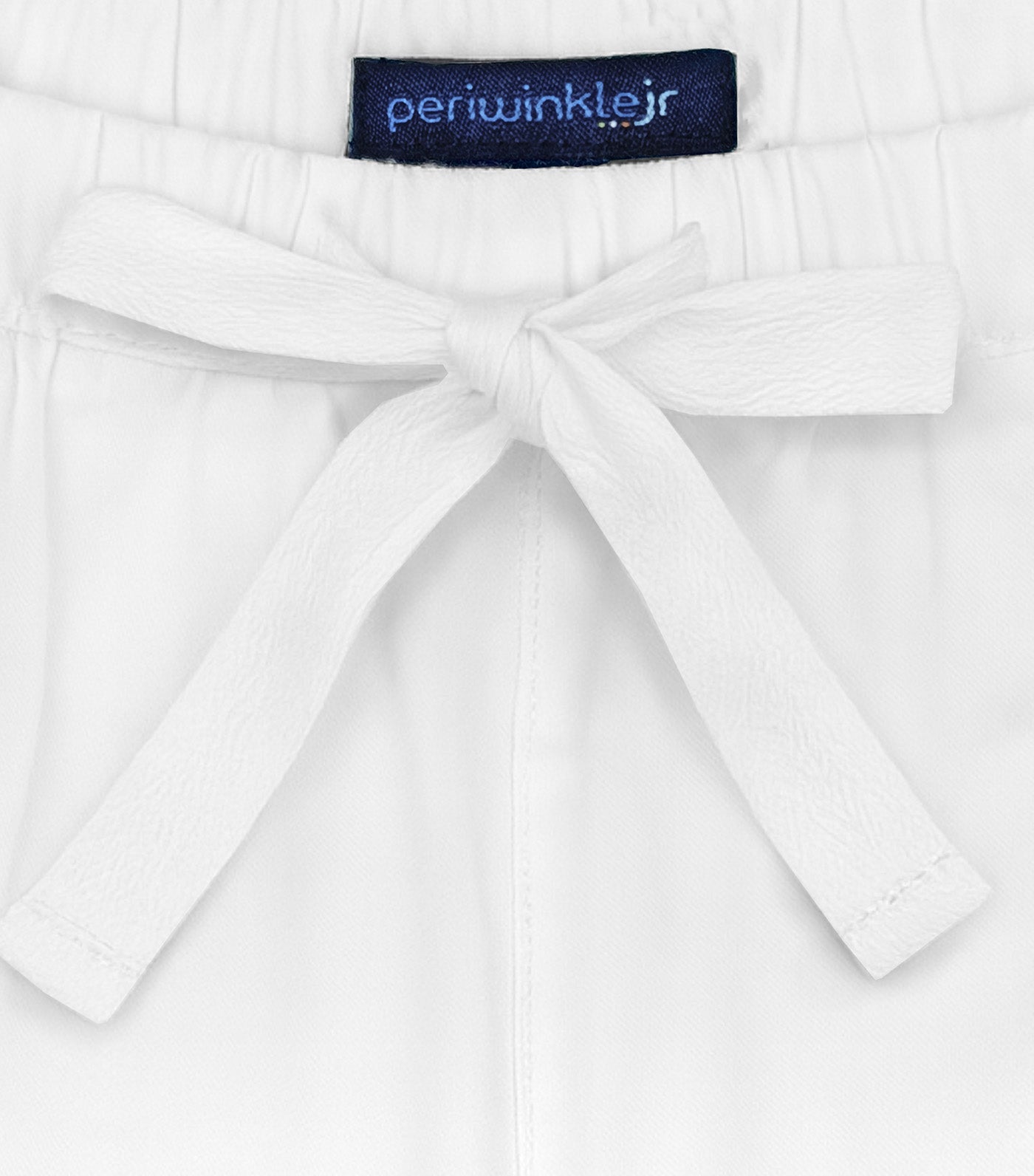 Periwinkle Marcus Boys Drawstring Shorts White