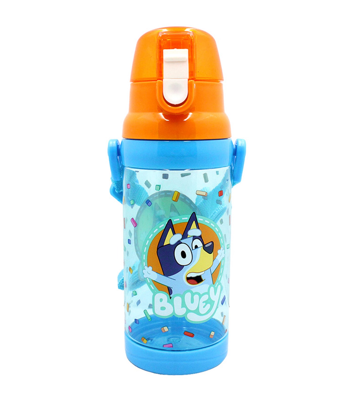 Bluey Plastic Water Bottle with Strap 500mL