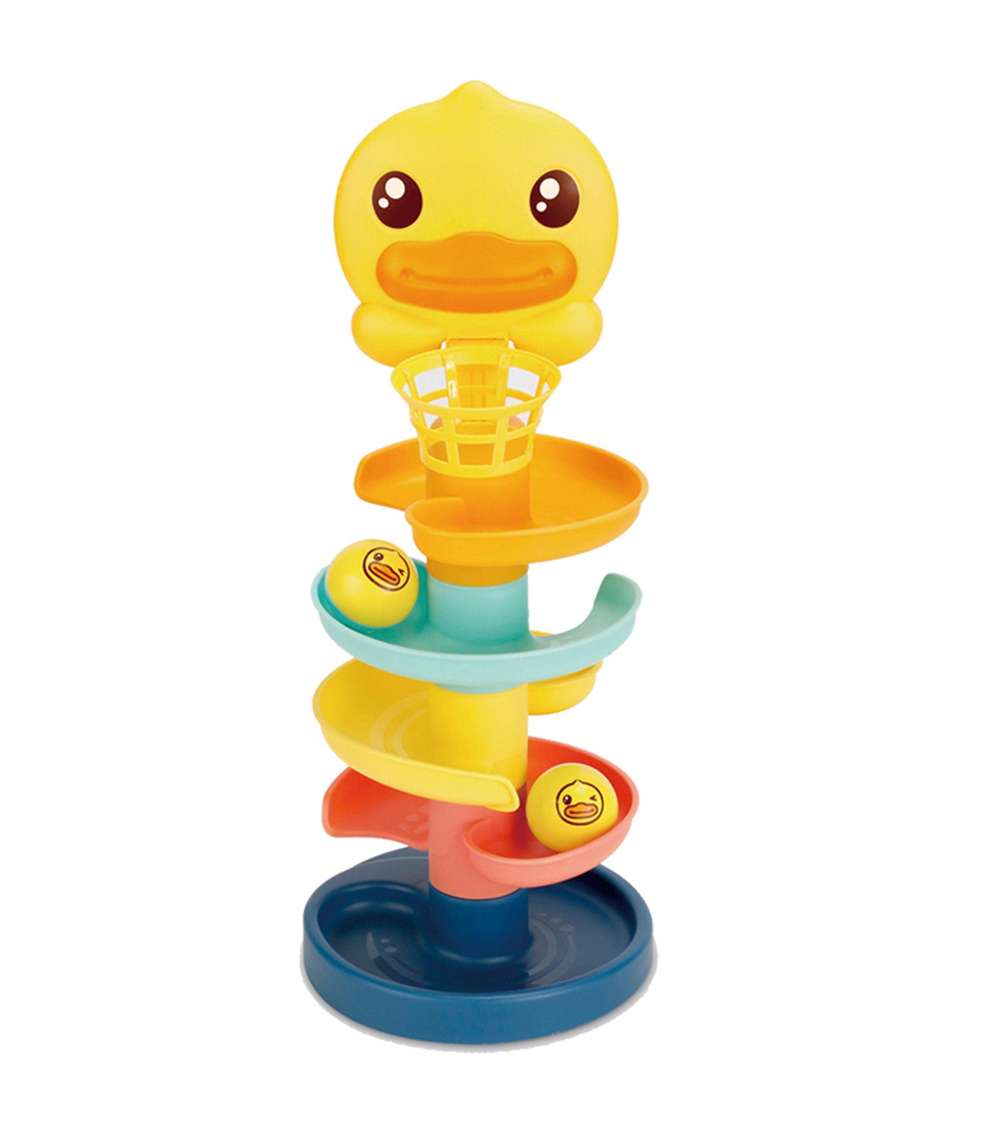 B.Duck Roll Ball Spiral Slide Basketball Toy (5 Layers)