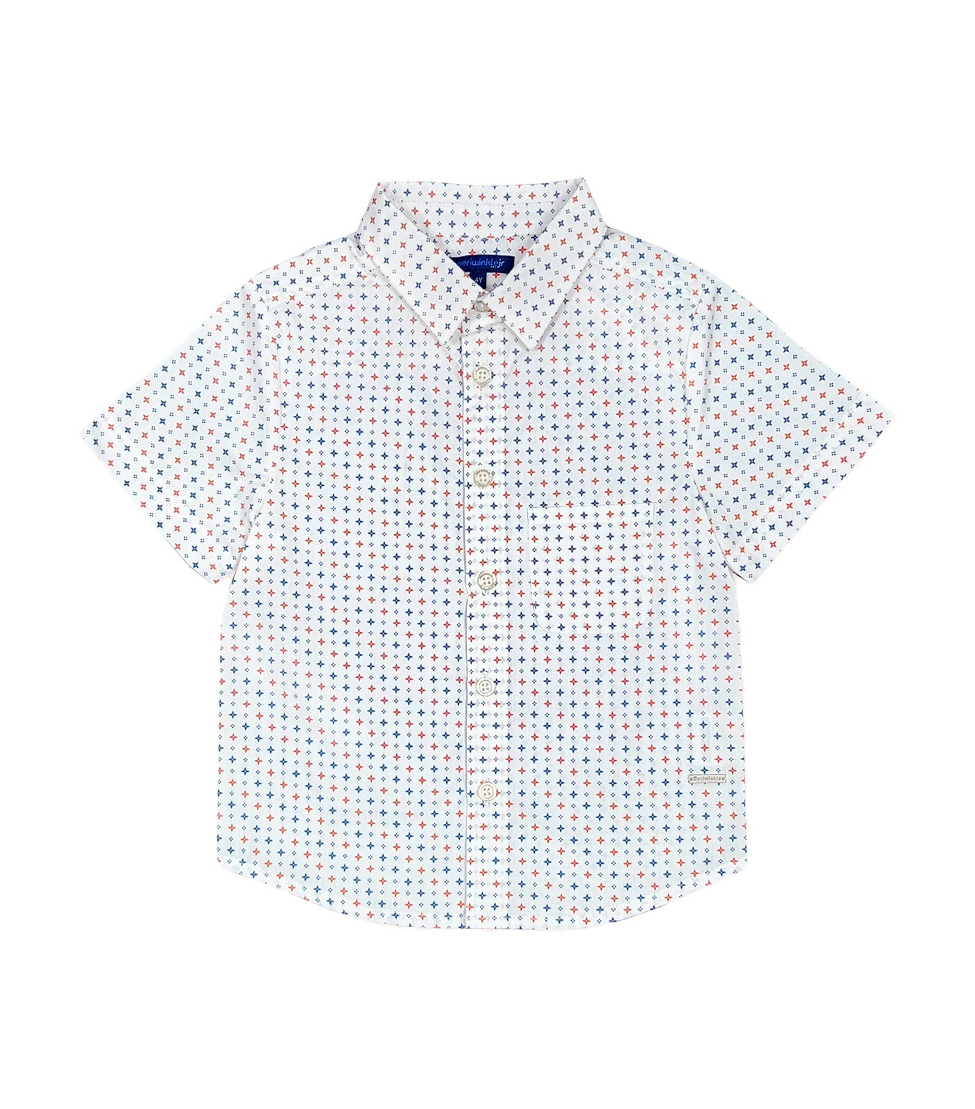 Sevi Boys Button-Down Short Sleeves