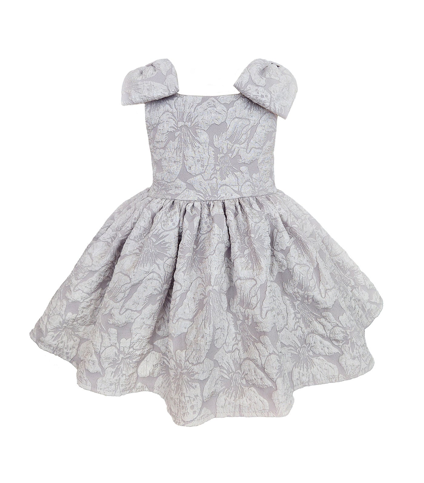 Madeline Dress Gray Jacquard